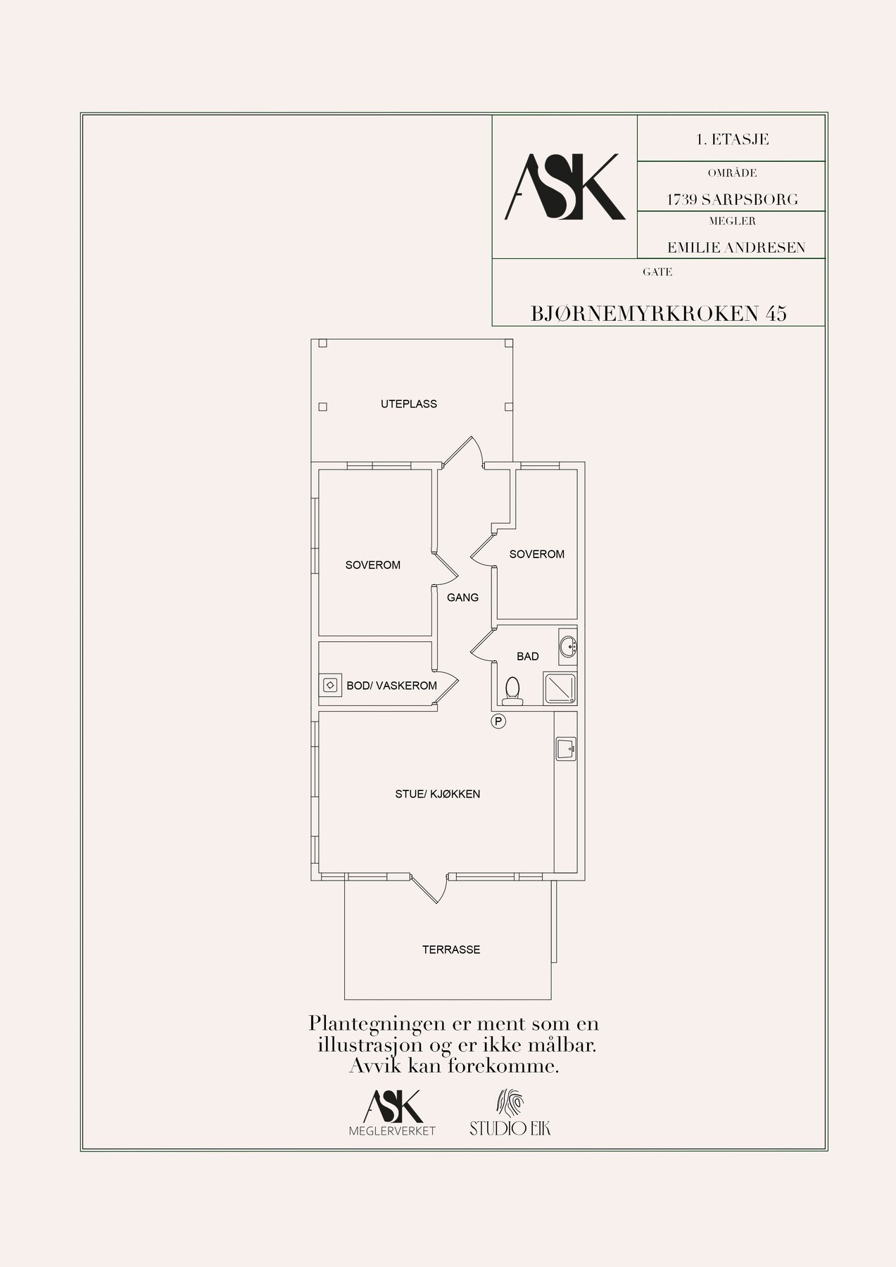 Plantegning Galleribilde