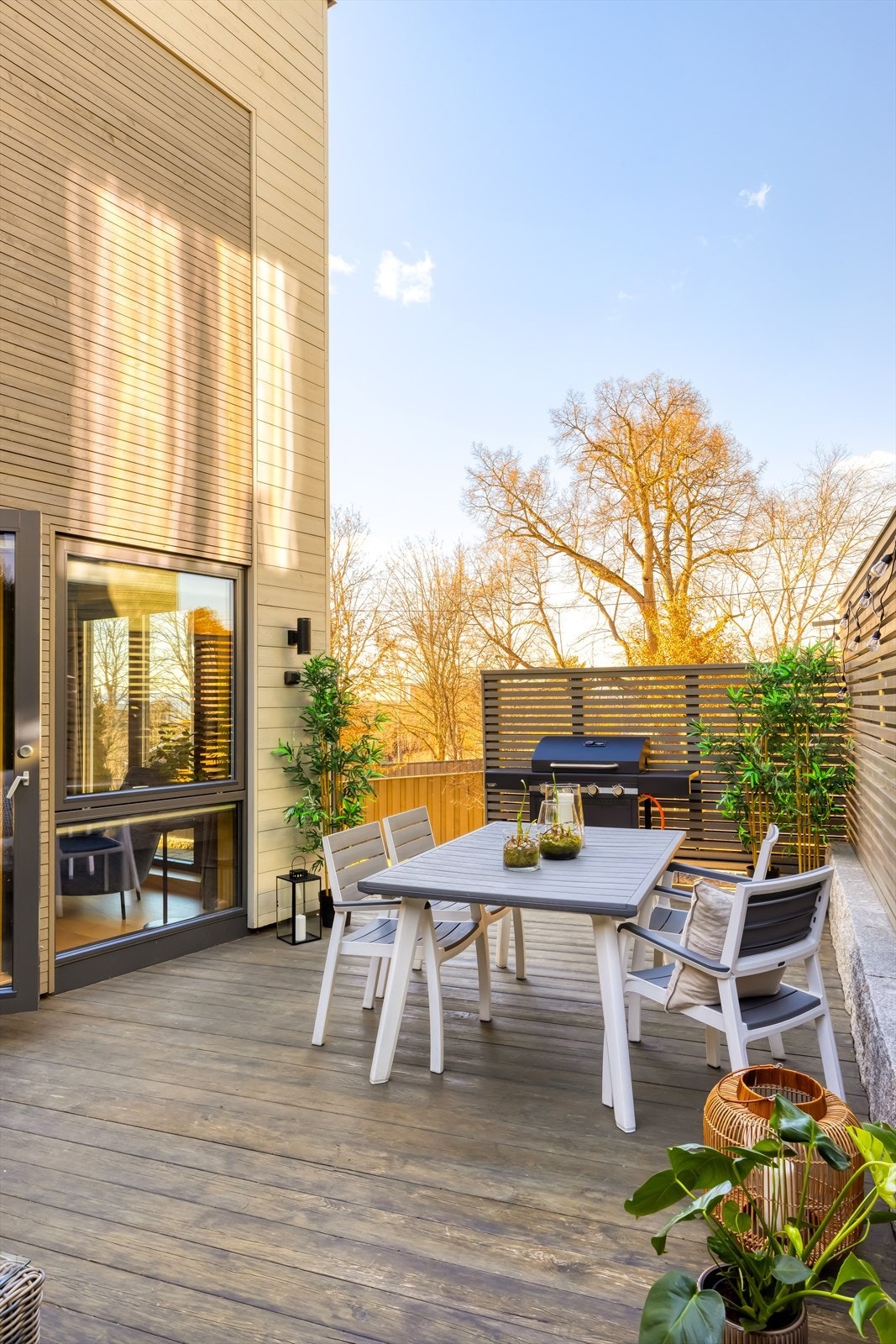 Pent innrammet og lunt uteområde Galleribilde