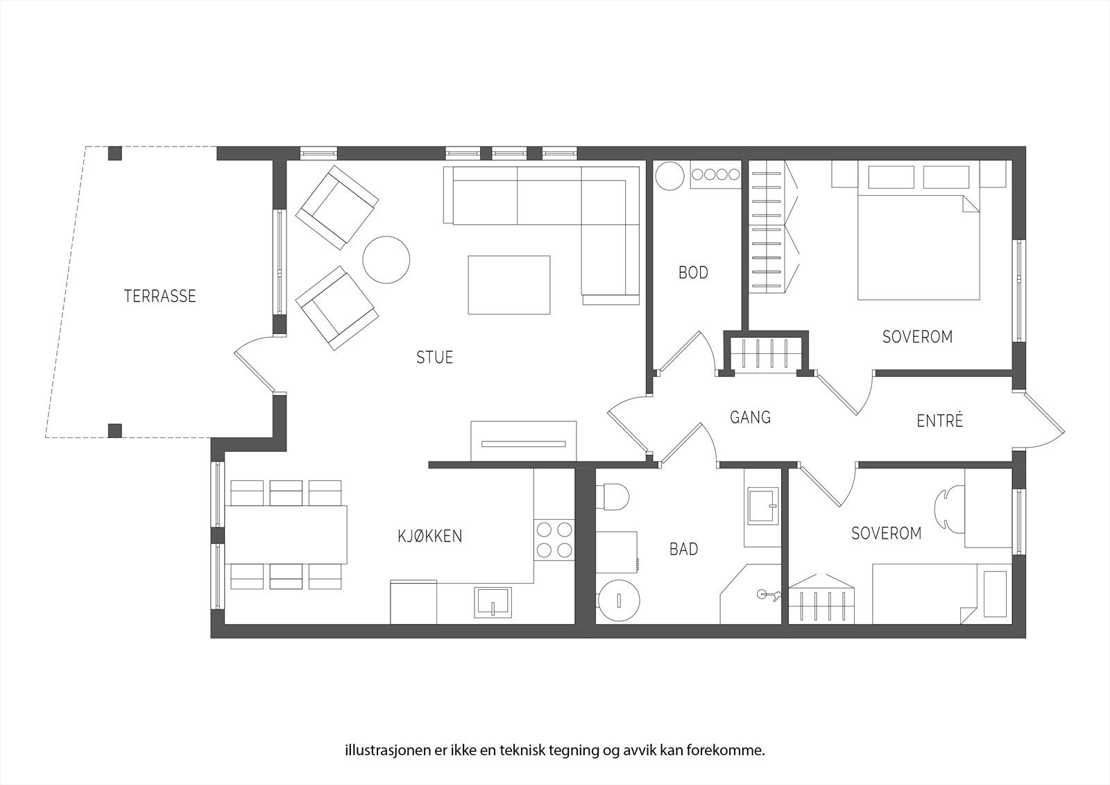 Plantegning Galleribilde