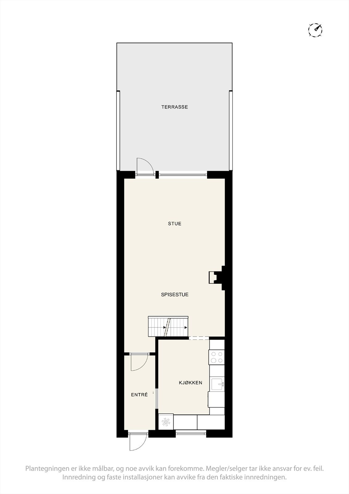 Plantegning av første etasje Galleribilde