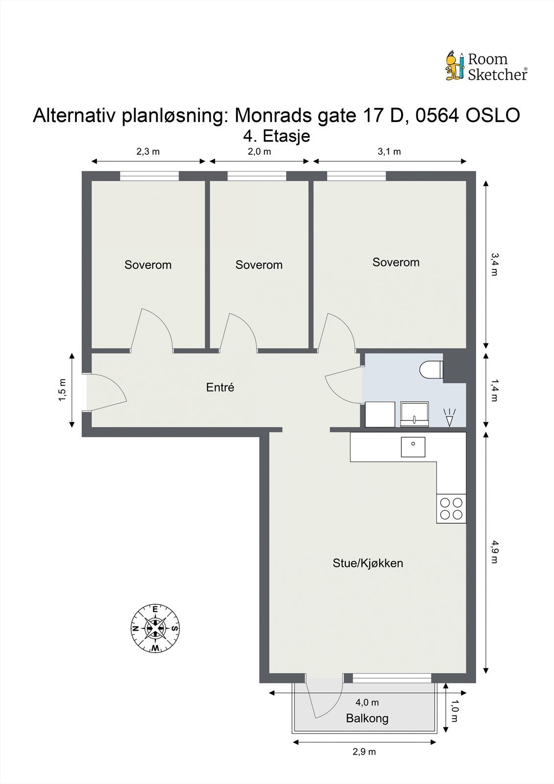 Alternativ planskisse Galleribilde