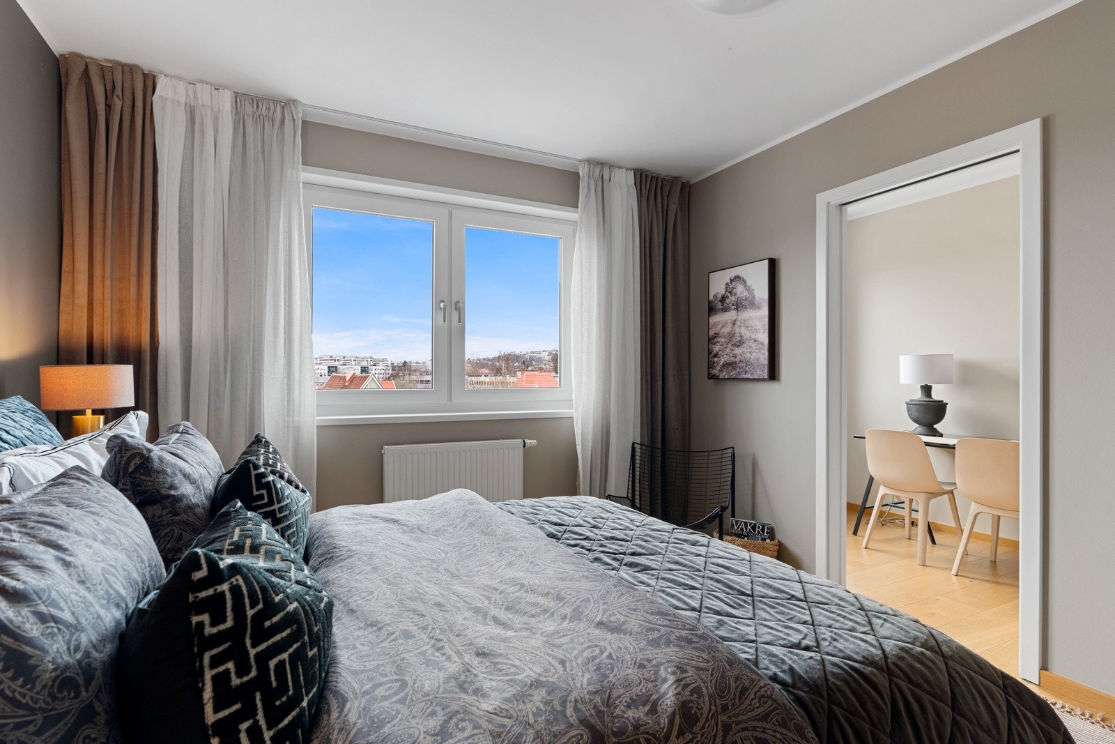 I tilknytning til hovedsoverommet har man bod/garderobe på 6 kvm. Galleribilde