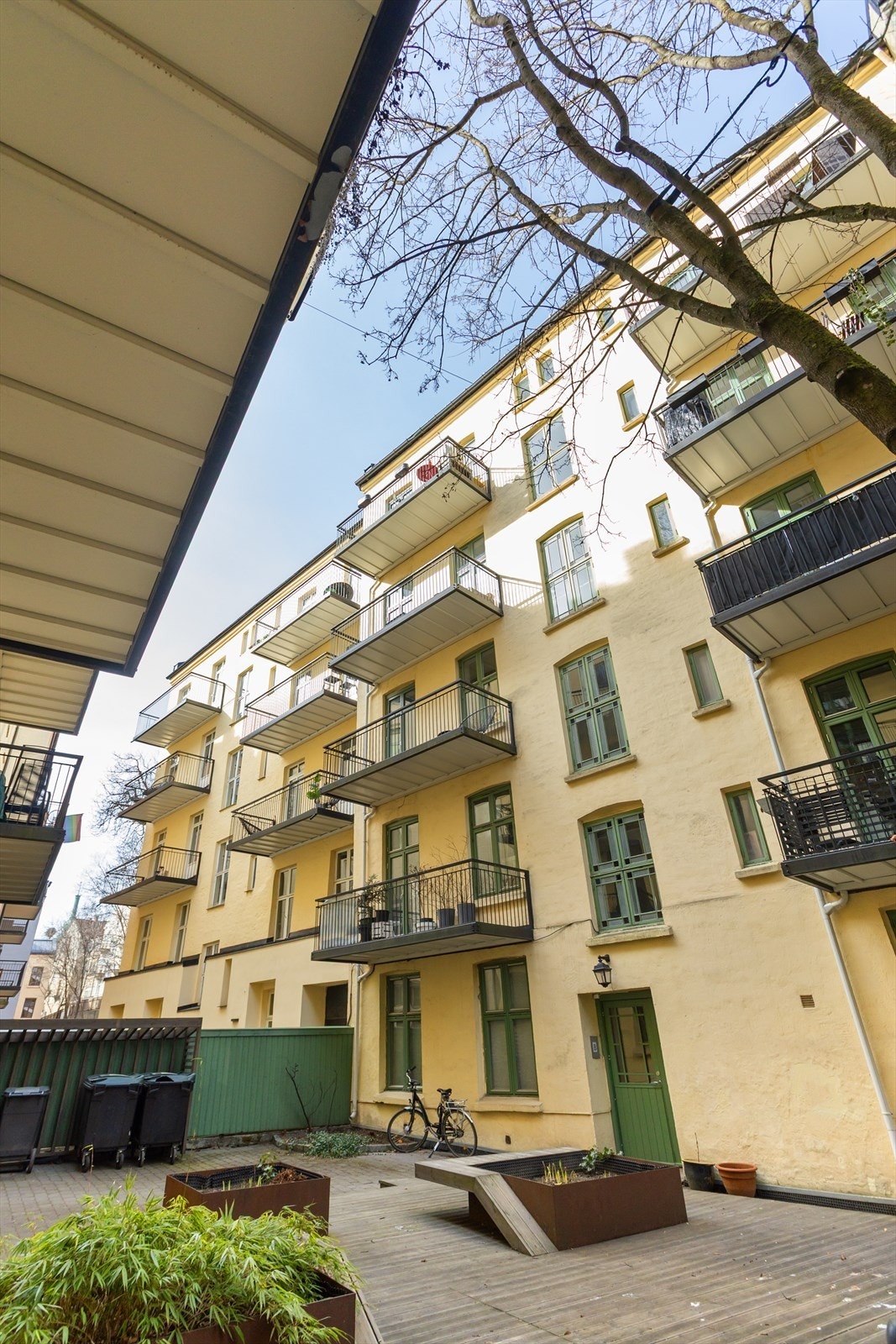 Leiligheten ligger i sin helhet i indre gård. Galleribilde