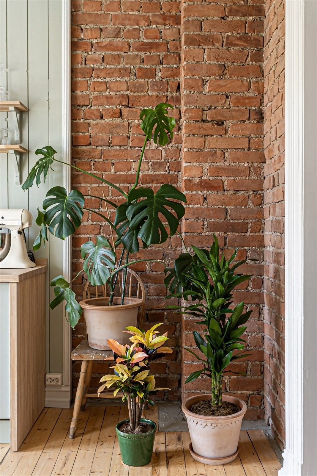 Synlig teglstein gir sjarm og særpreg. Galleribilde