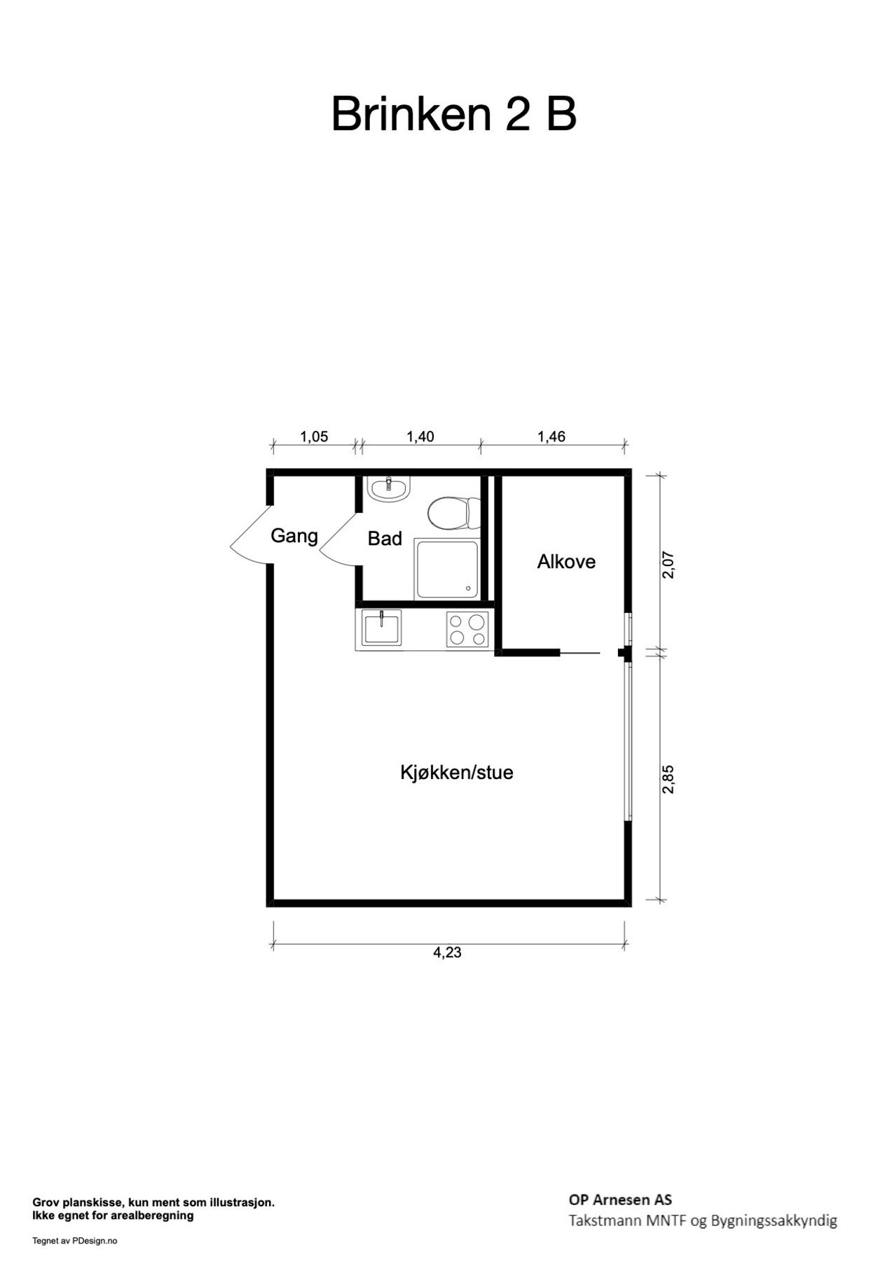 Planskisse - målsatt. Avvik kan forekomme. Galleribilde
