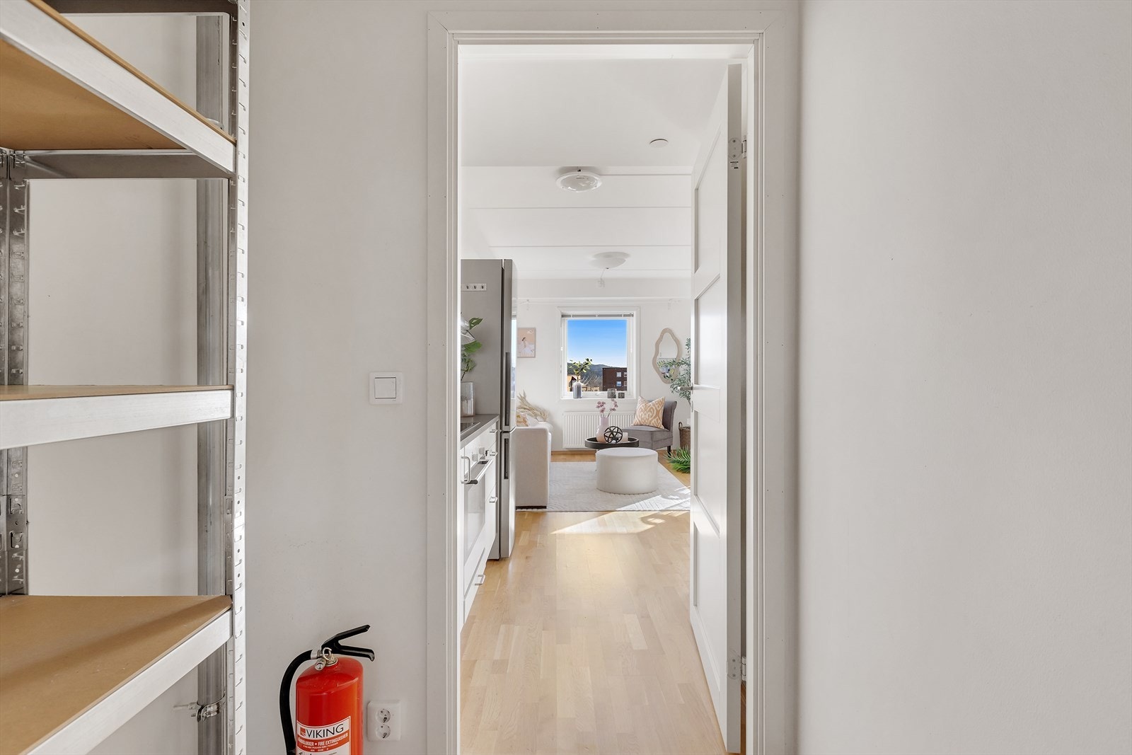 Oppvarming ved fjernvarme via radiatorer i leiligheten. Galleribilde