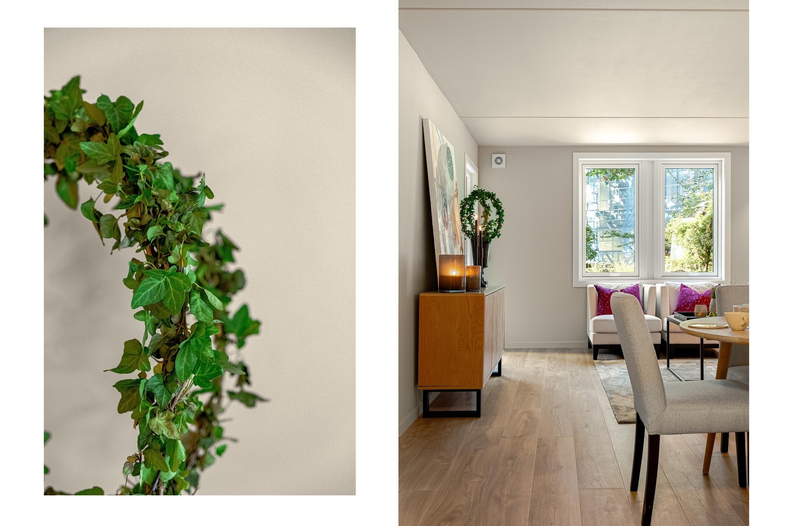 - Vinduer og balkongdør ble skiftet i august 2024, her ble det satt inn 3-lags lydisolerte glass - Galleribilde