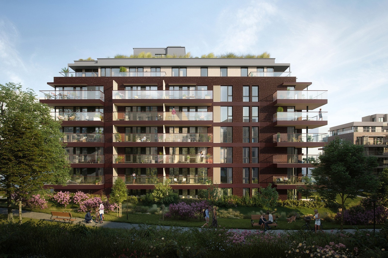 Beliggenheten er svært ideell. Her bor man sentralt samtidig som leilighetene ligger tilbaketrukket og stille. Alt man trenger i hverdagen er innen gangavstand, og sentrum er like i nærheten. Galleribilde