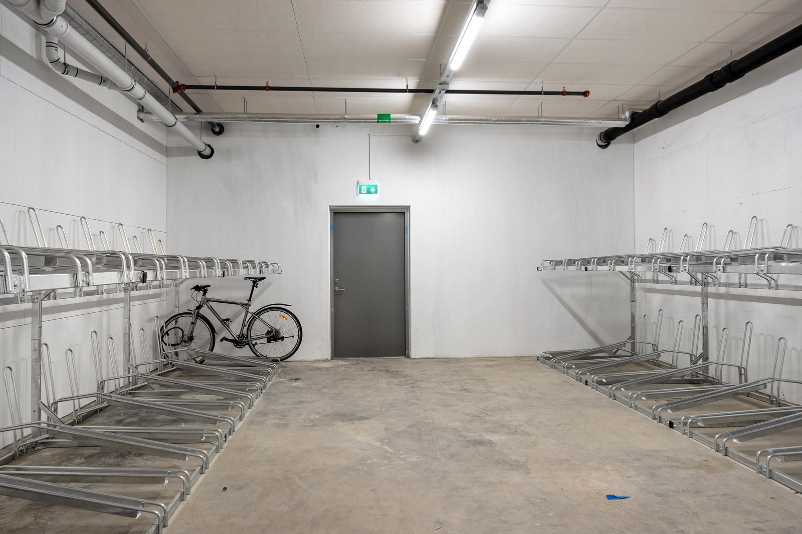 Man har tilgang til sykkelbod. Galleribilde