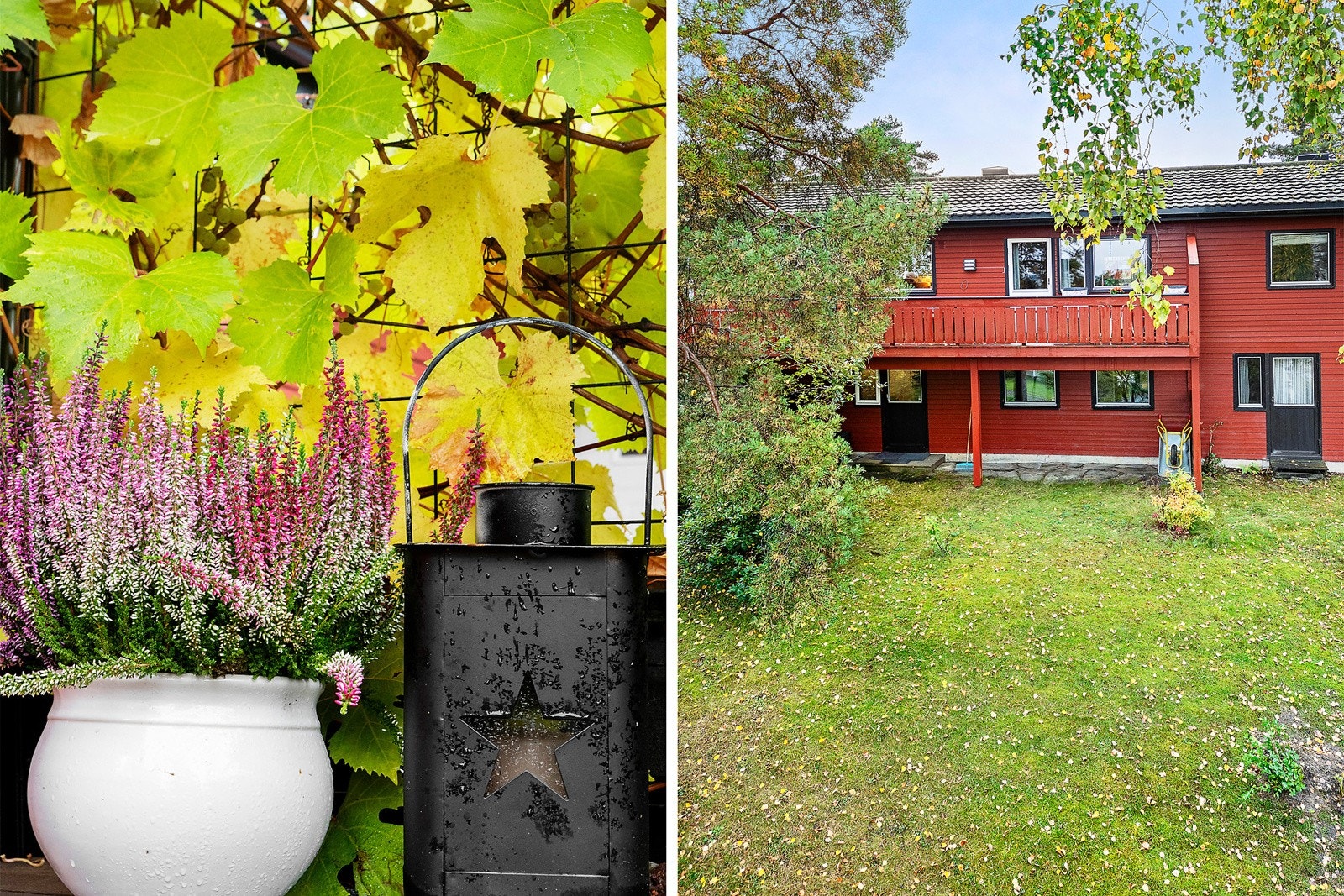 Bak huset er det både balkong og hage Galleribilde