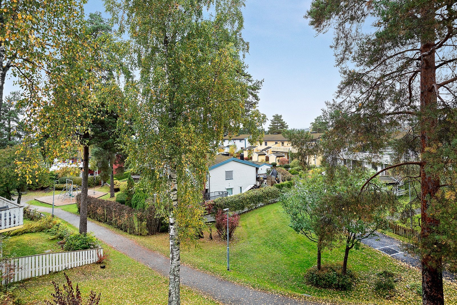 Utsikt fra balkong Galleribilde