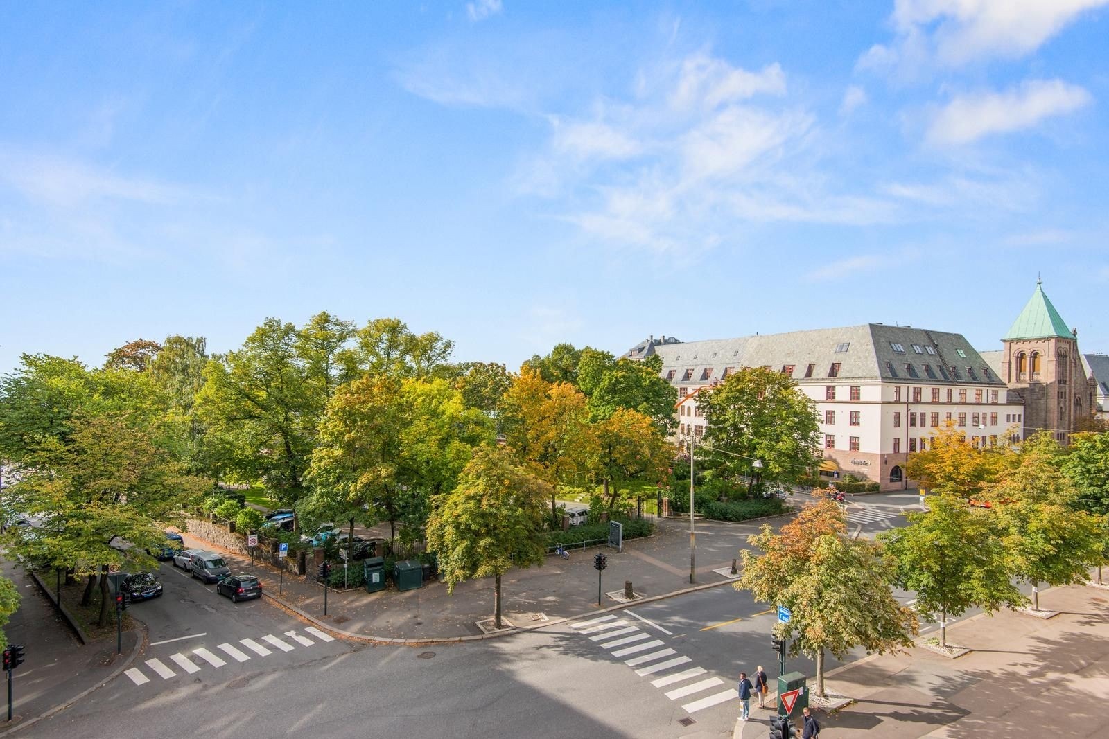 Utsikt fra balkong Galleribilde