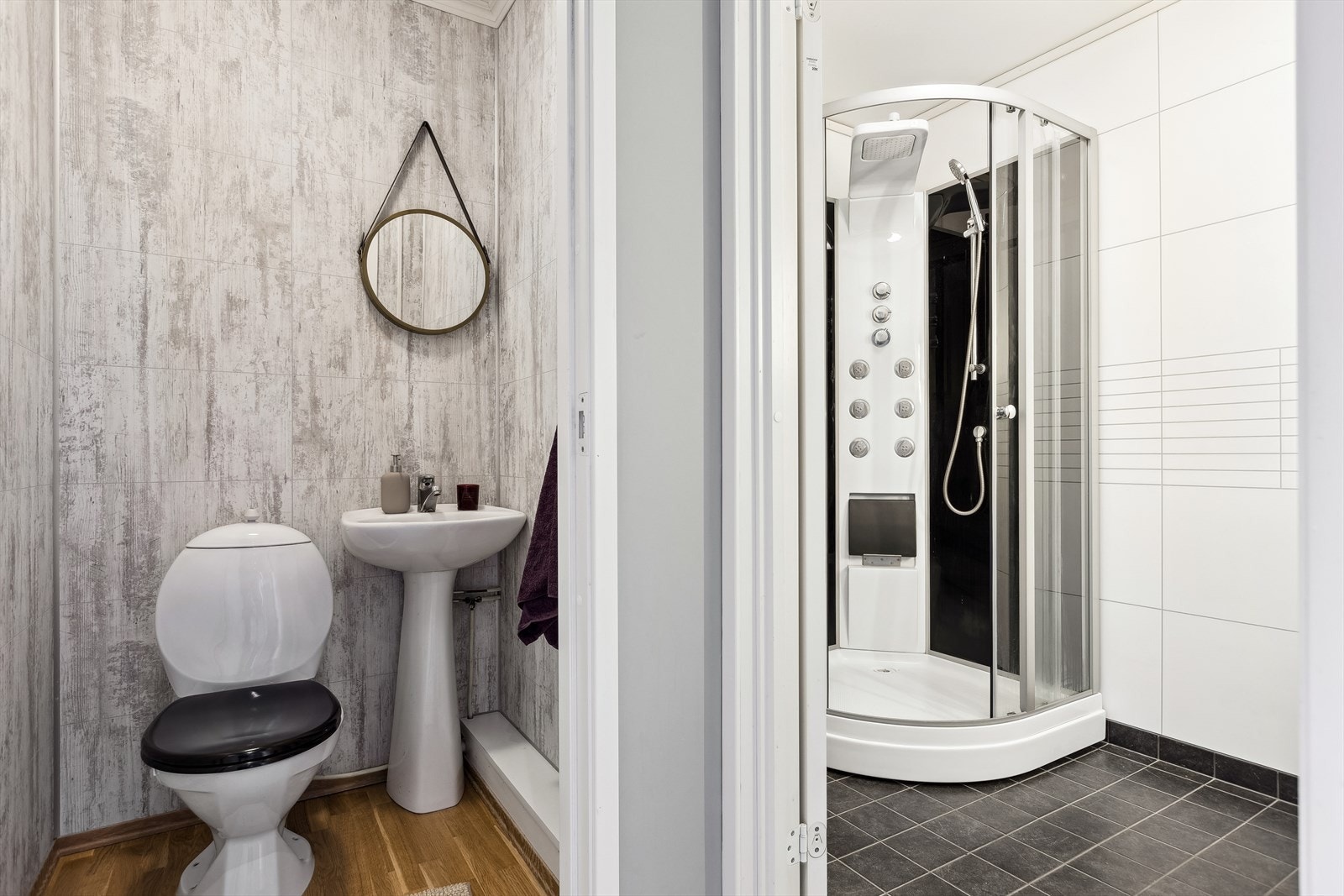 Boligen har et separat toalett, noe som er praktisk for en familie eller gjester. Galleribilde