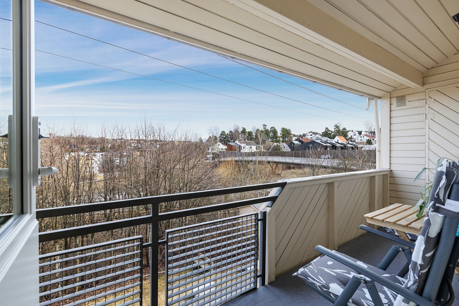 Herlig utsyn fra balkongen Galleribilde