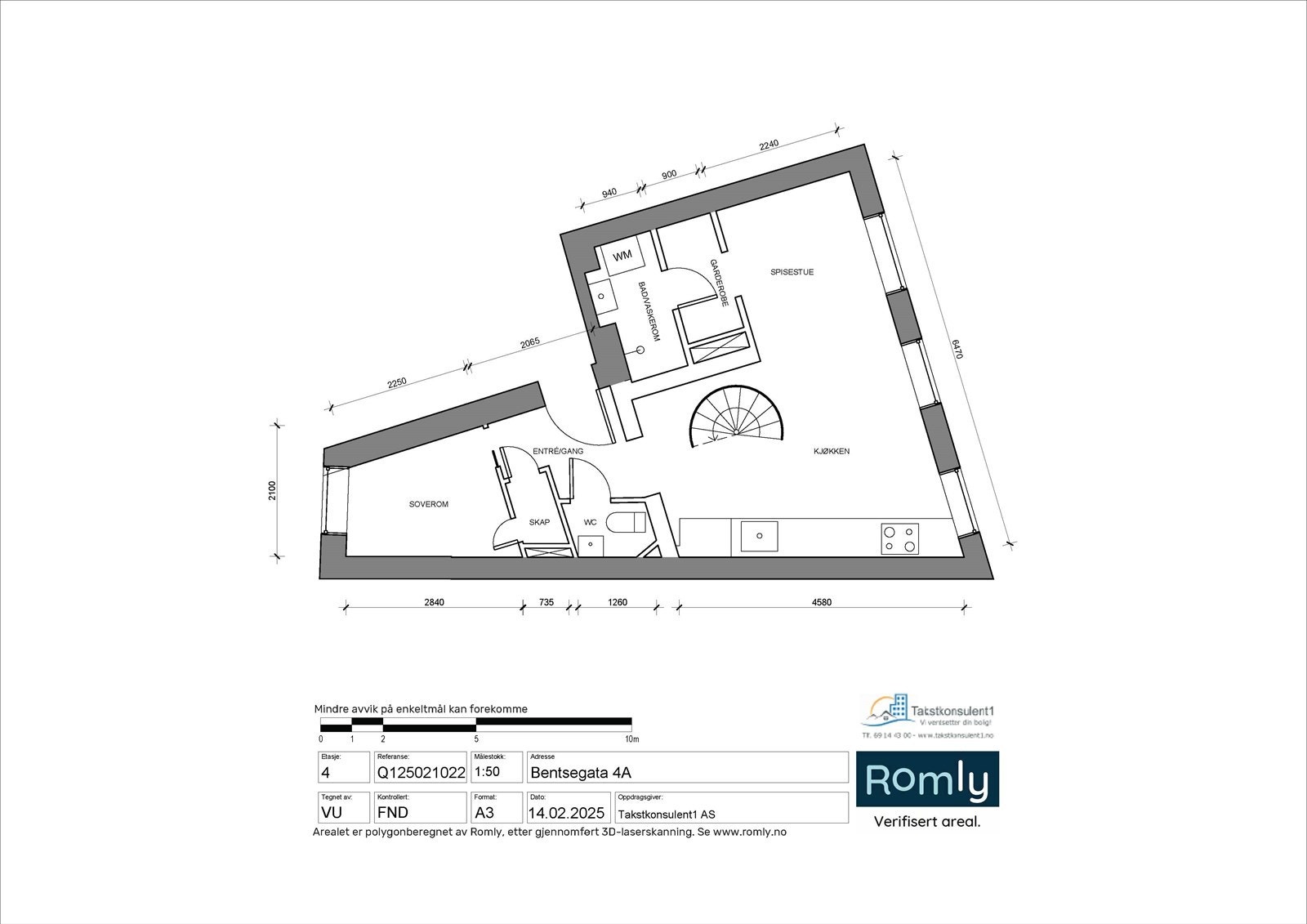 Plantegning 4. etg. Galleribilde