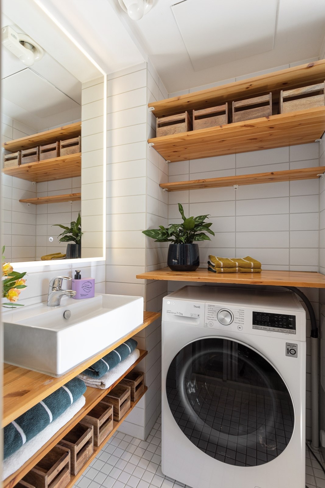 Badet er godt utnyttet. Galleribilde