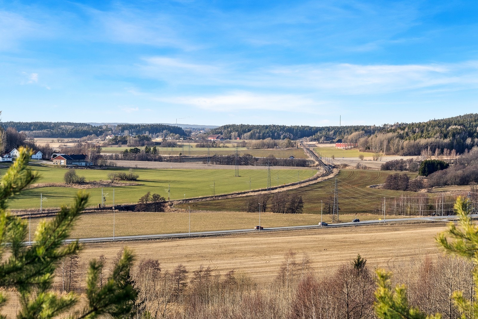 Fin landlig utsikt fra eiendommen Galleribilde