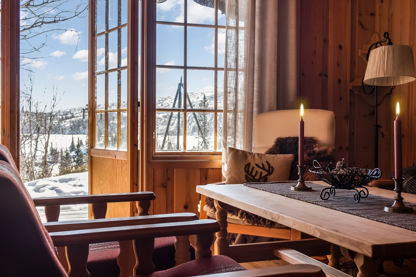 Utgang til veranda som vender mot sør Galleribilde