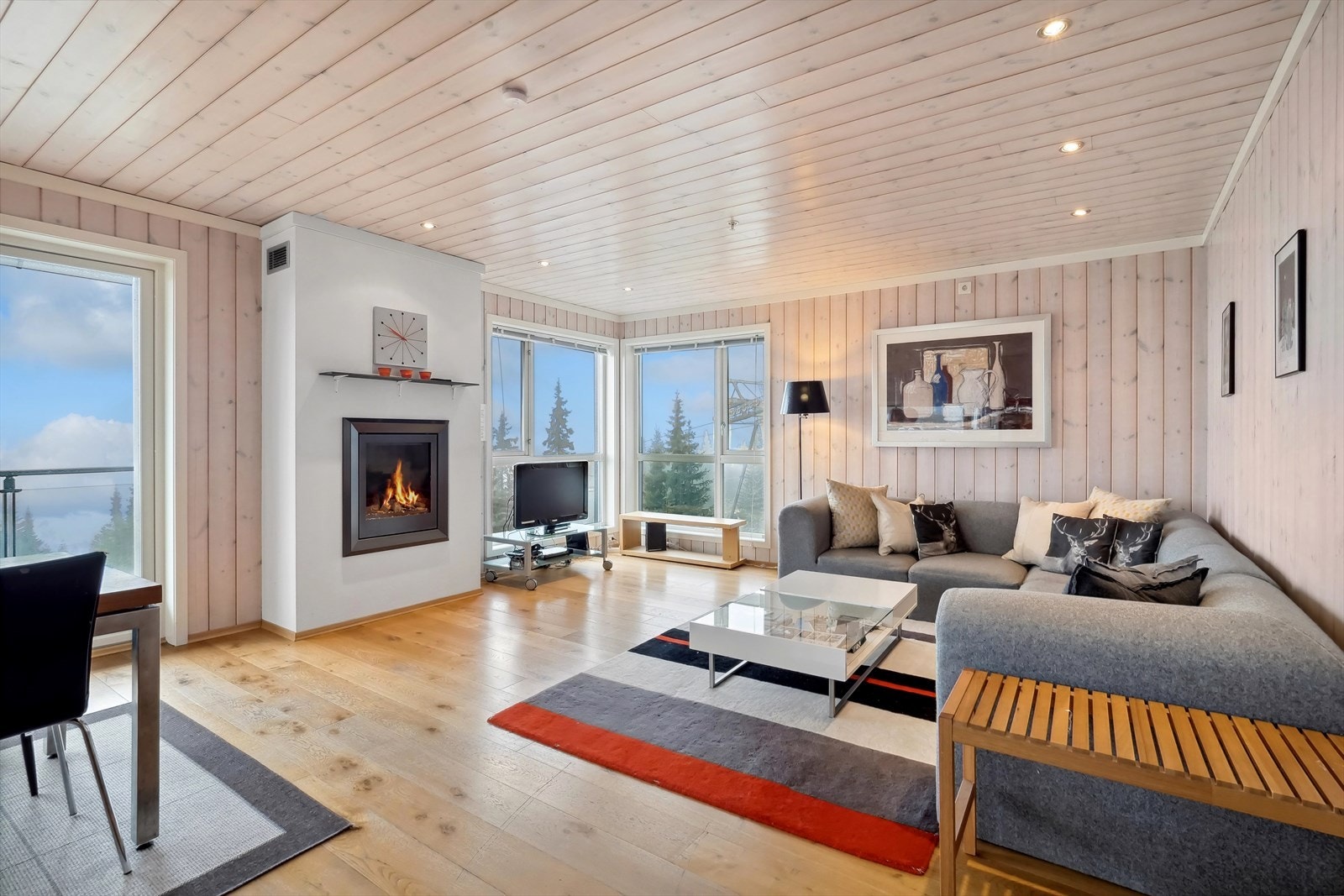 Den gode utformingen gir deg mulighet til å innrede oppholdsrommet etter eget ønske. Galleribilde