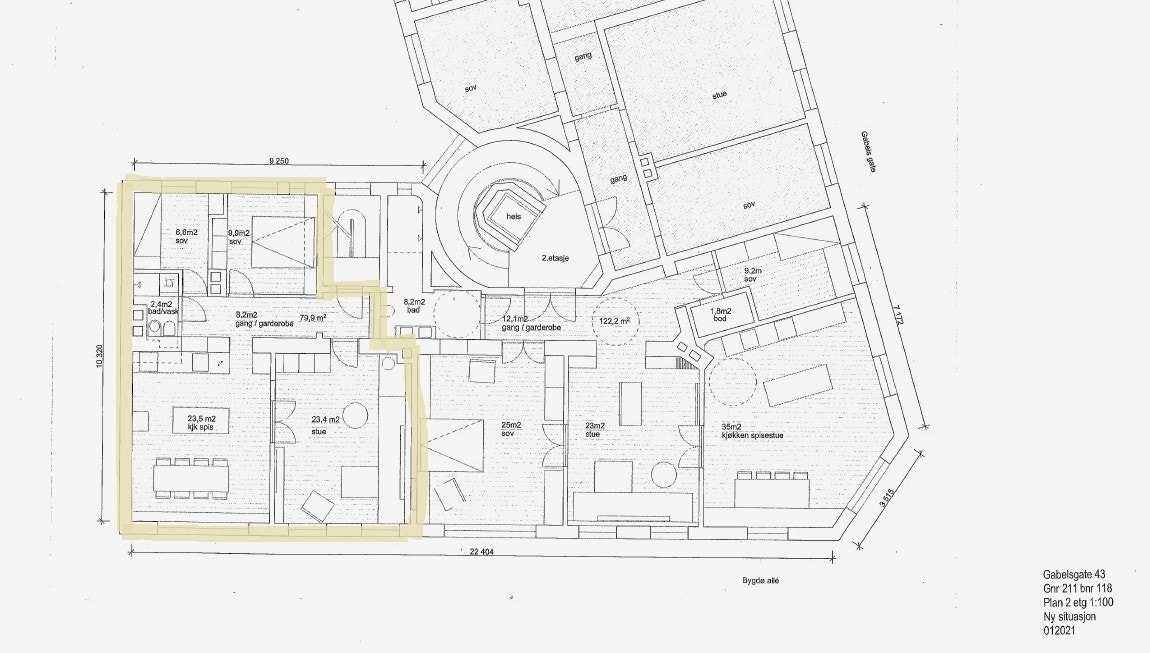 Plantegning Galleribilde