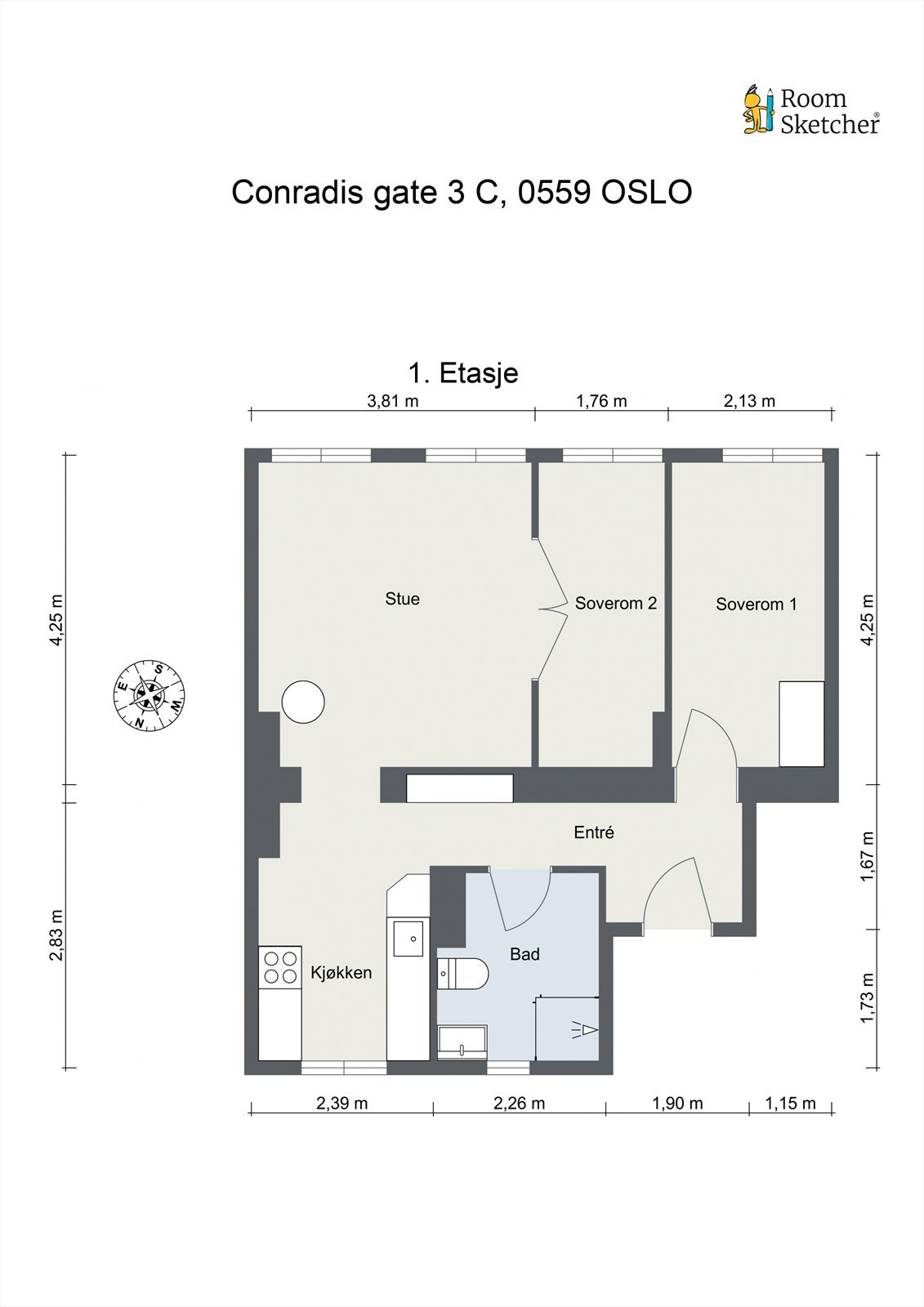 - Vi viser deg plantegning tidlig, slik at du får orientert deg - Galleribilde