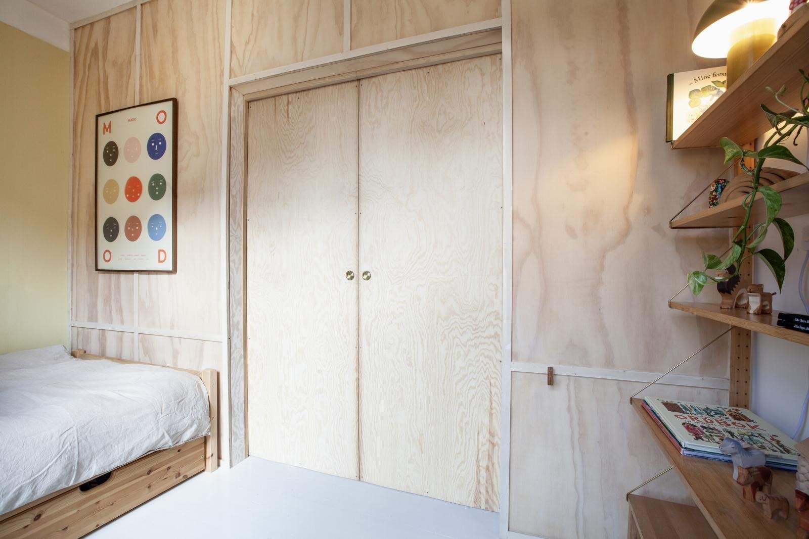 Det minste soverommet har inngang via skyvedør. Galleribilde