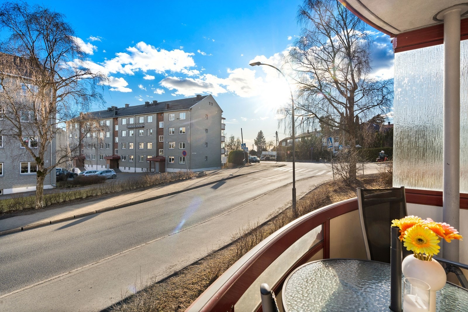 Utsikt fra balkongen. Galleribilde
