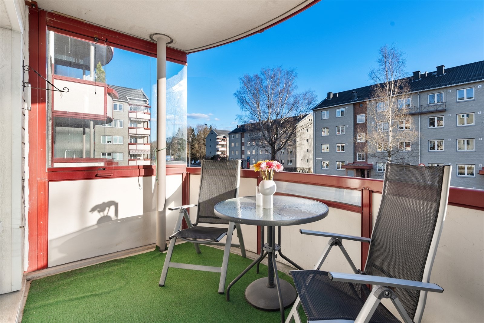 Balkongen er overbygget. Galleribilde