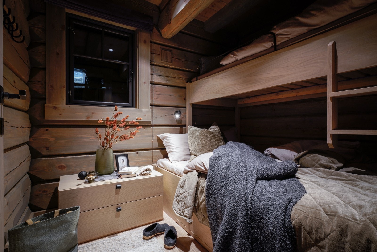 Soverom med køyesenger. Galleribilde