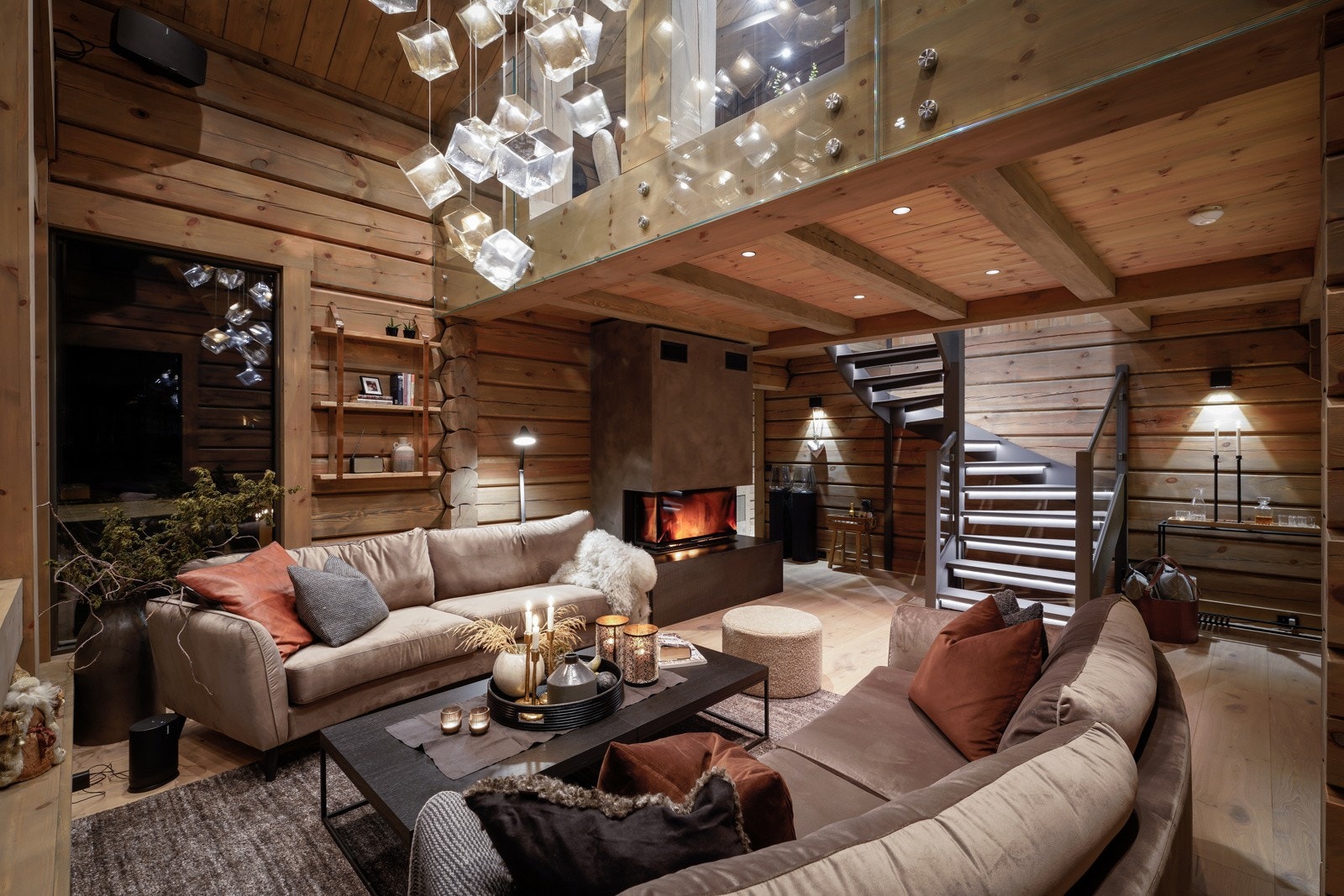 Hytta har gjennomgående et eksklusivt preg. Galleribilde