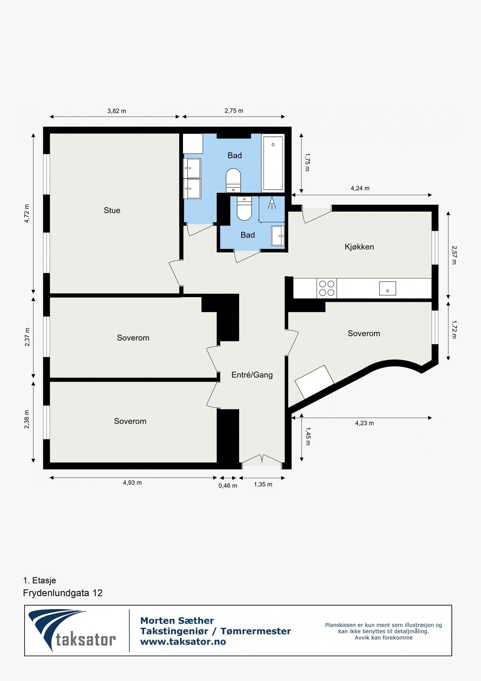 Plantegning - 1. etasje Galleribilde