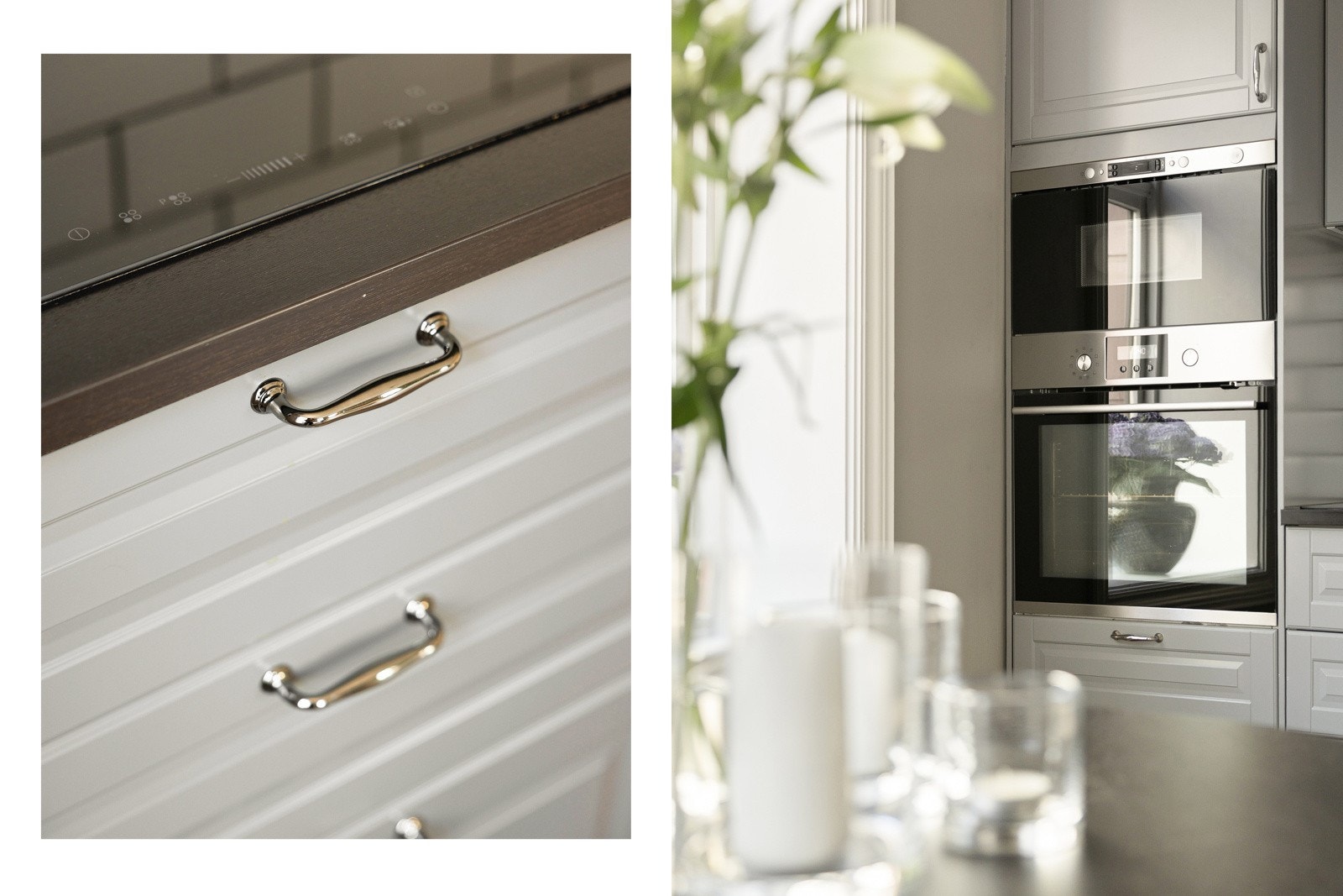 Kjøkkenet er godt utstyrt med integrerte hvitevarer, inkludert kjøl/frys, oppvaskmaskin, vaskemaskin, stekeovn og mikrobølgeovn i høyskap, samt platetopp og avtrekksvifte Galleribilde