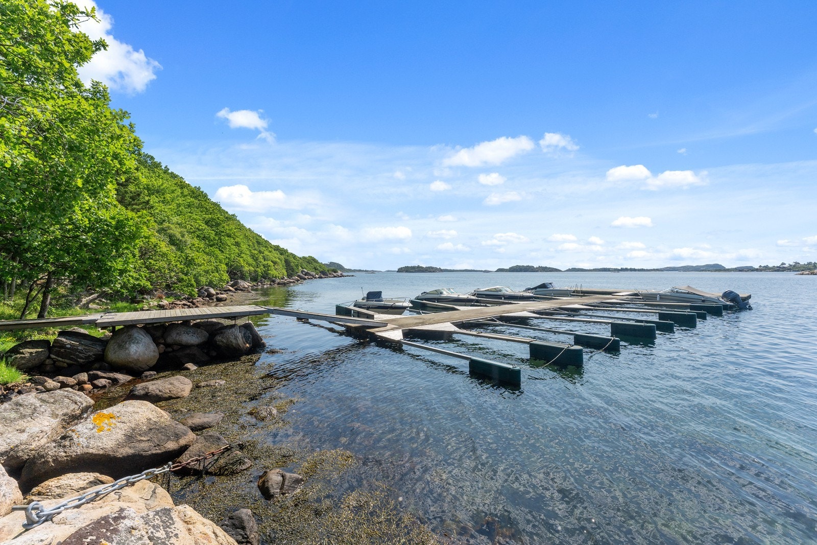 Felles båthavn på flytebrygge Galleribilde