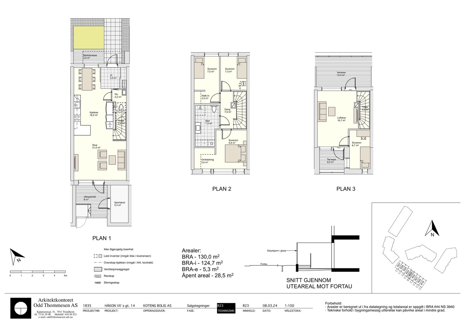 Planskisse R23 Galleribilde