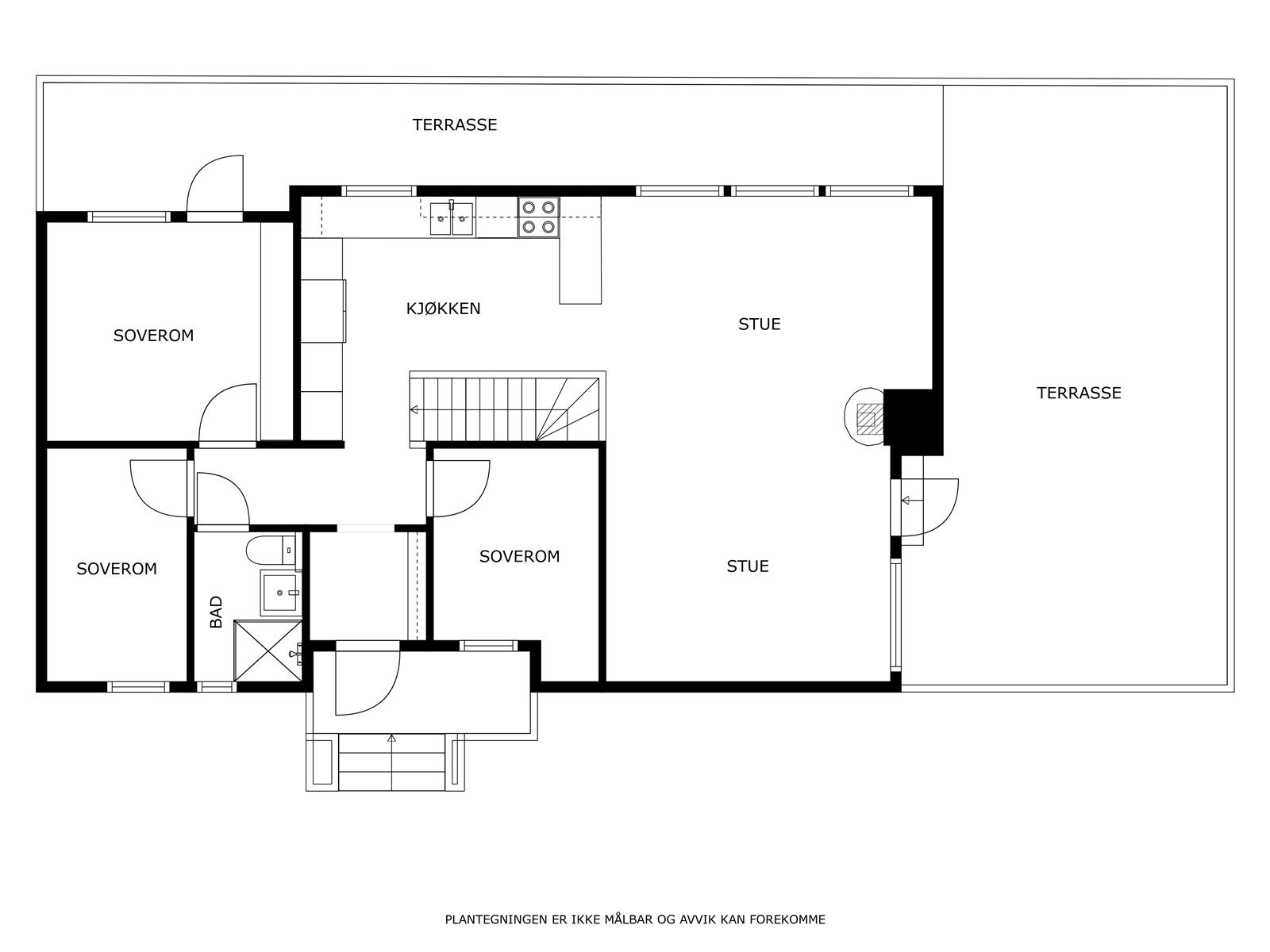 Plantegning 1. etg. Galleribilde