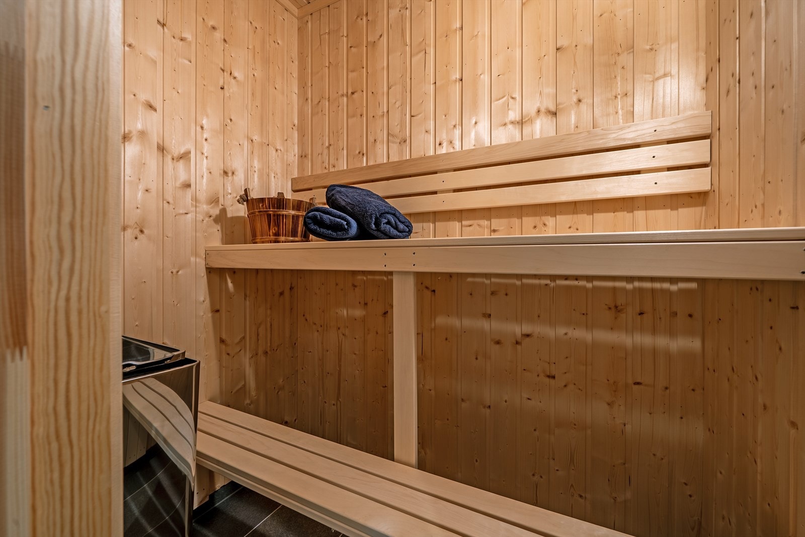 Badstue hvor man kan nyte late dager. Galleribilde