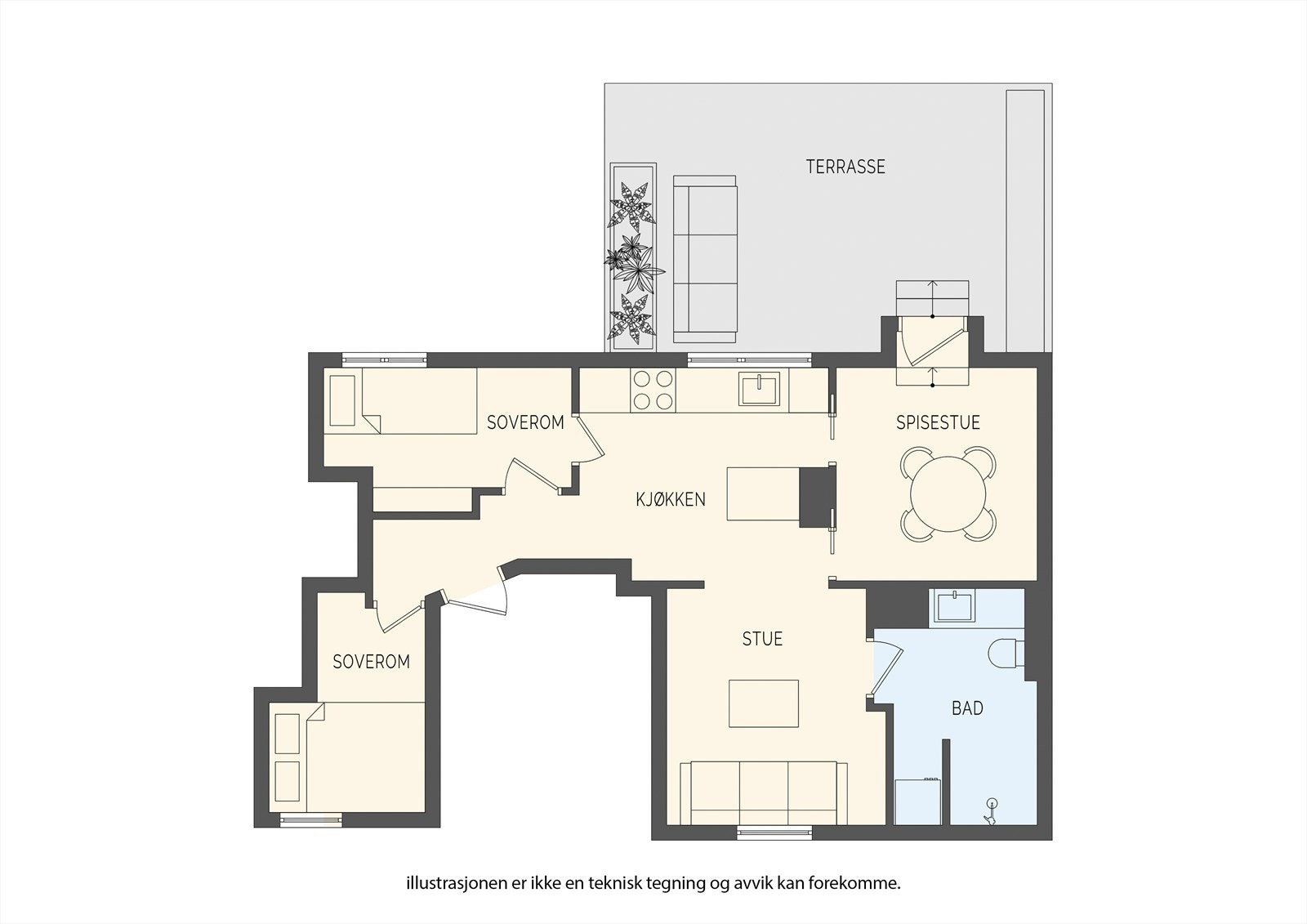 Plantegning Galleribilde