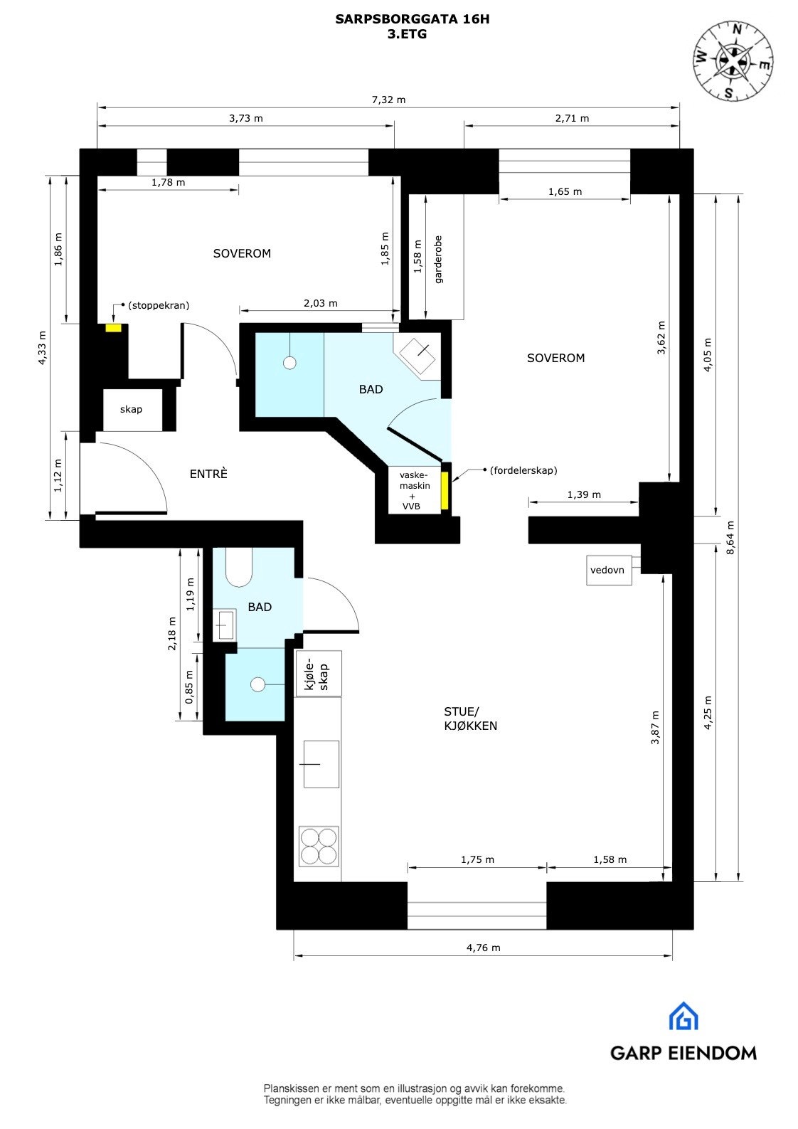 Plantegning Galleribilde