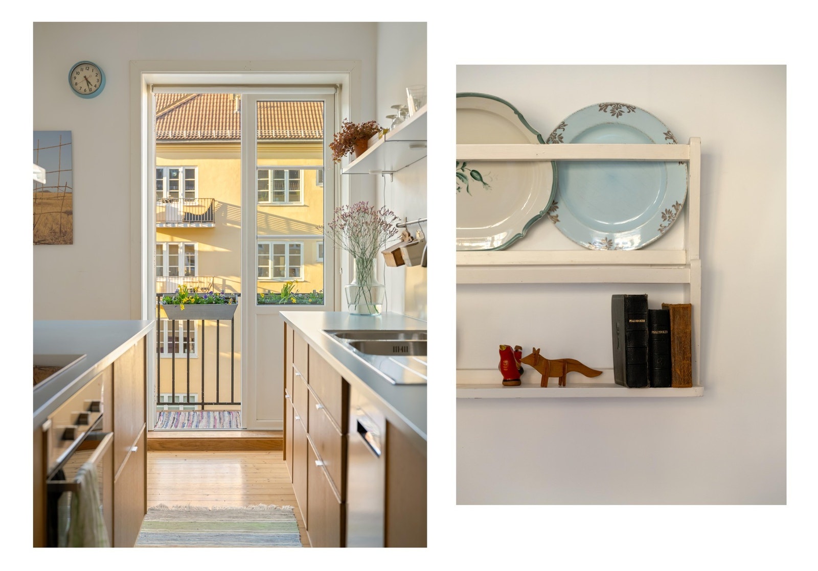 Fra kjøkkenet er det utgang til en fin balkong. Galleribilde