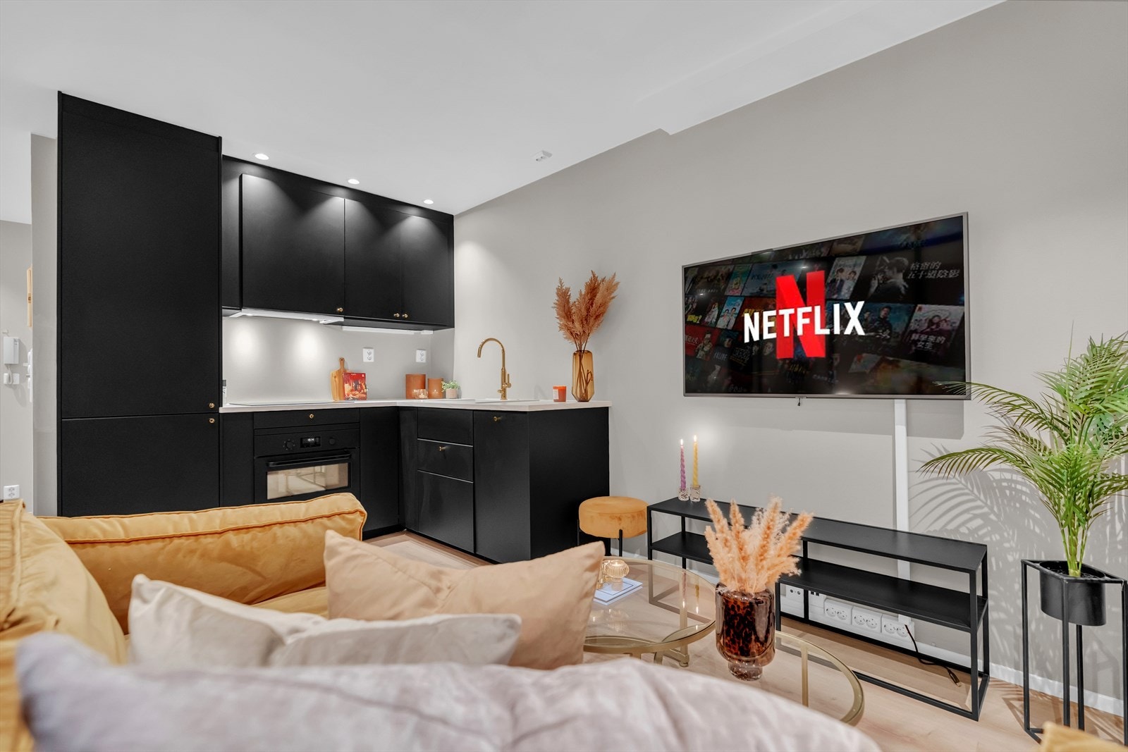 Tv- og internettpakke fra Telia er inkludert i de månedlige felleskostnadene. Galleribilde