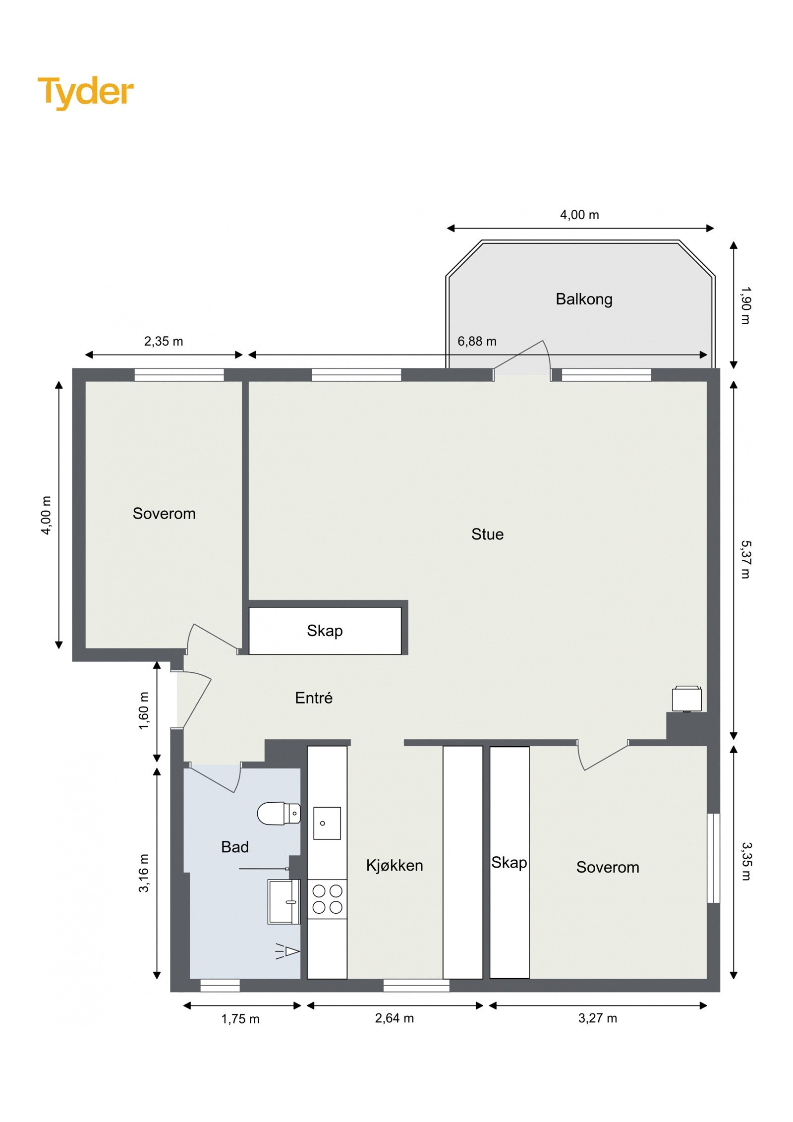 Plantegning Galleribilde