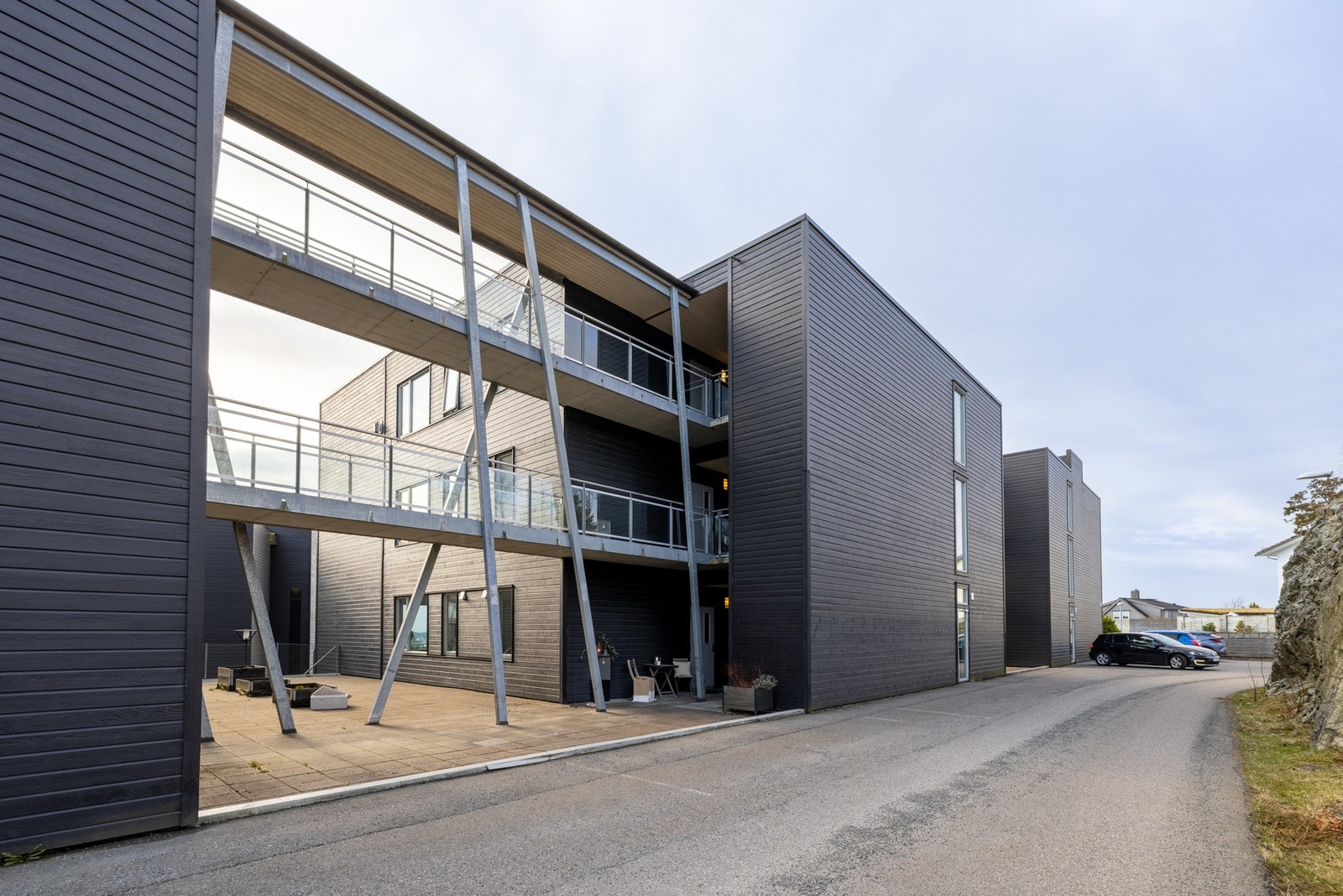 Pent opparbeidede uteområder. Galleribilde