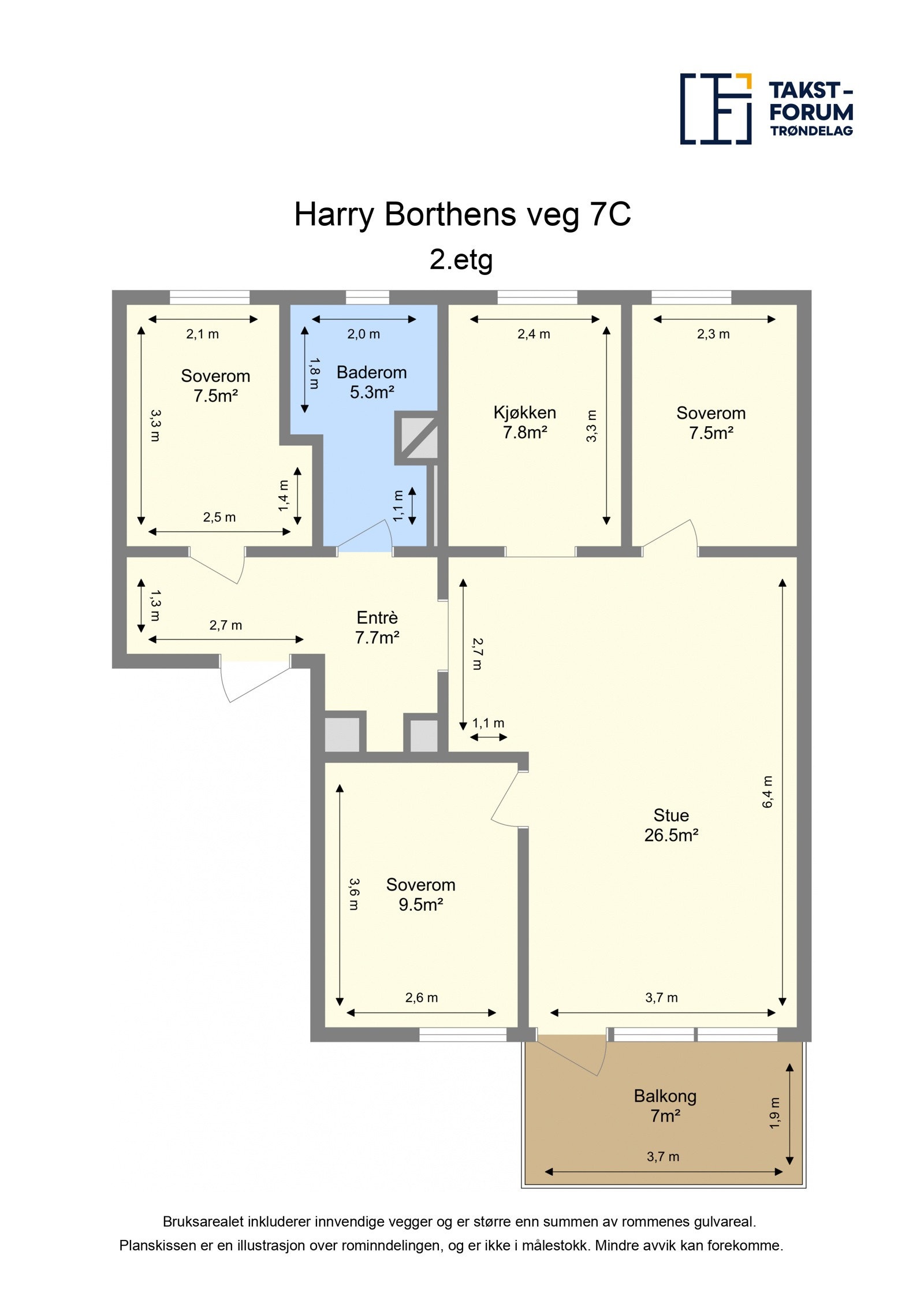 Planskisse 2. etasje Galleribilde