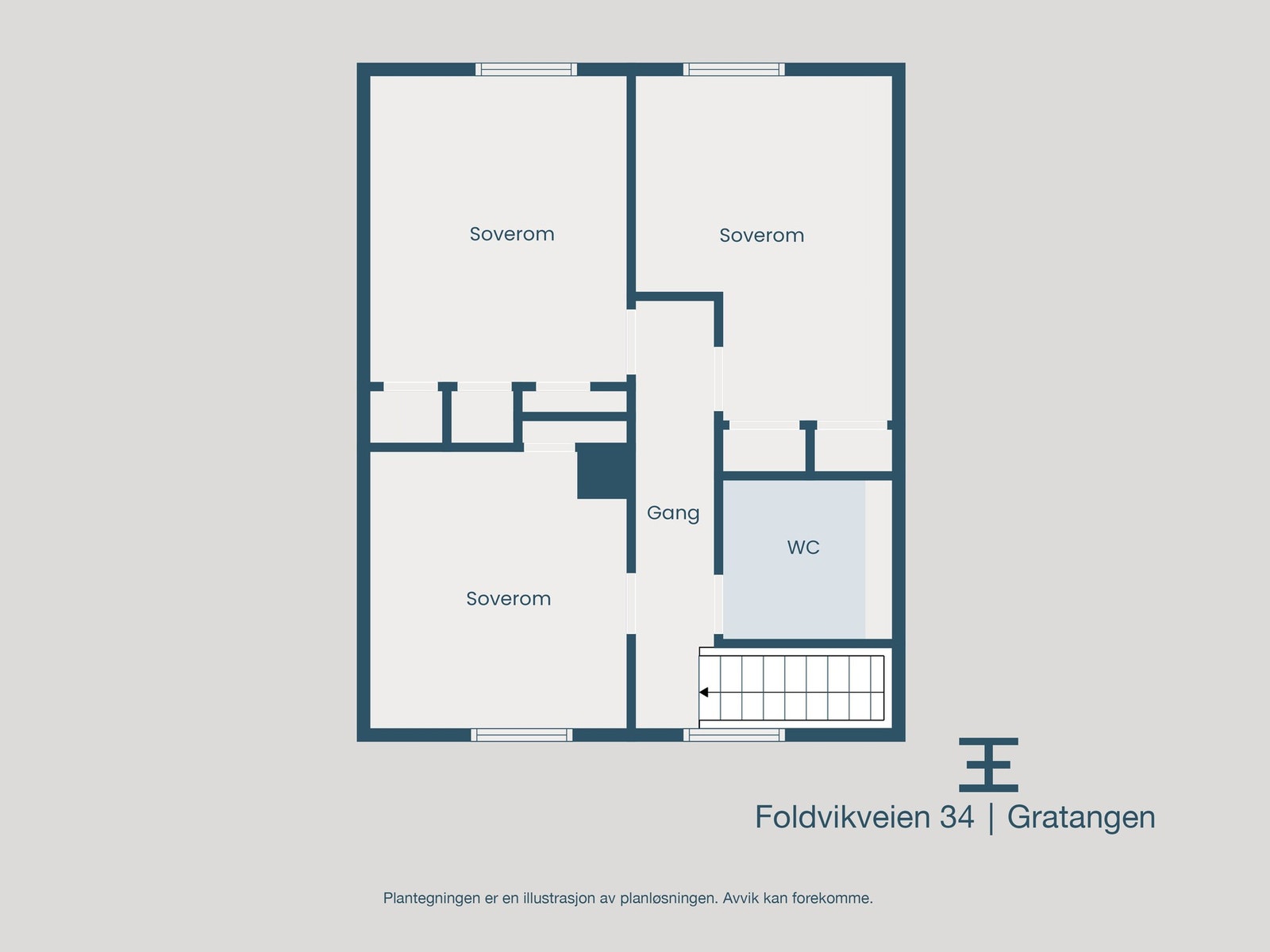 Plantegning 2. etasje Galleribilde