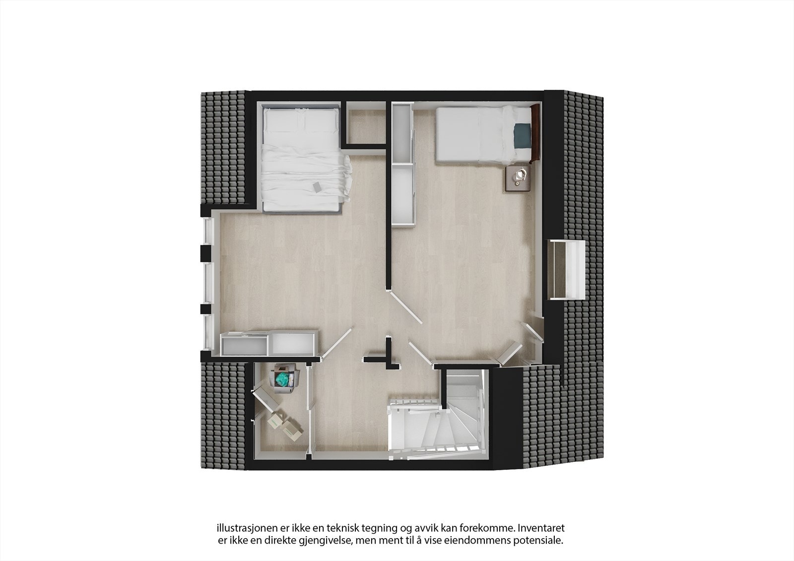 Plantegning 2.etasje Galleribilde