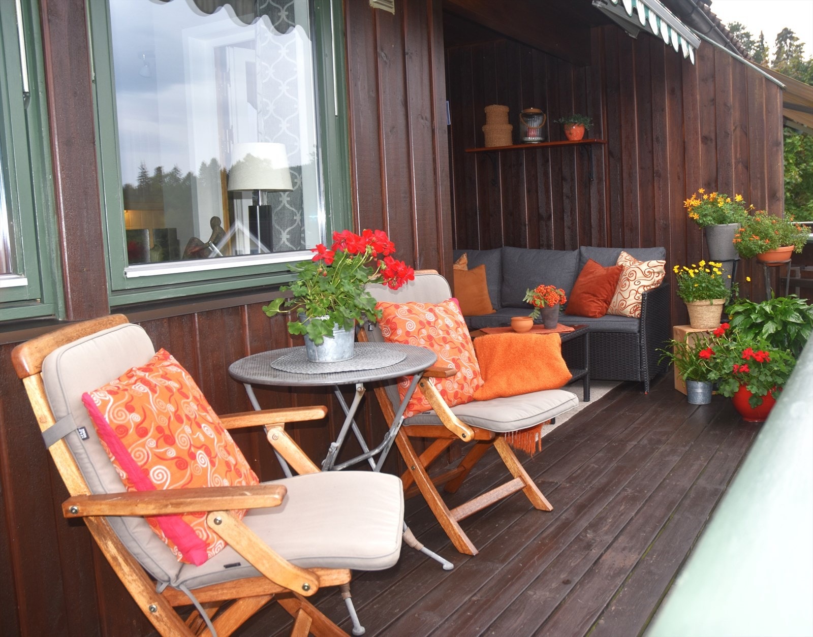 Lun og hyggelig terrasse. (Privat bilde.) Galleribilde