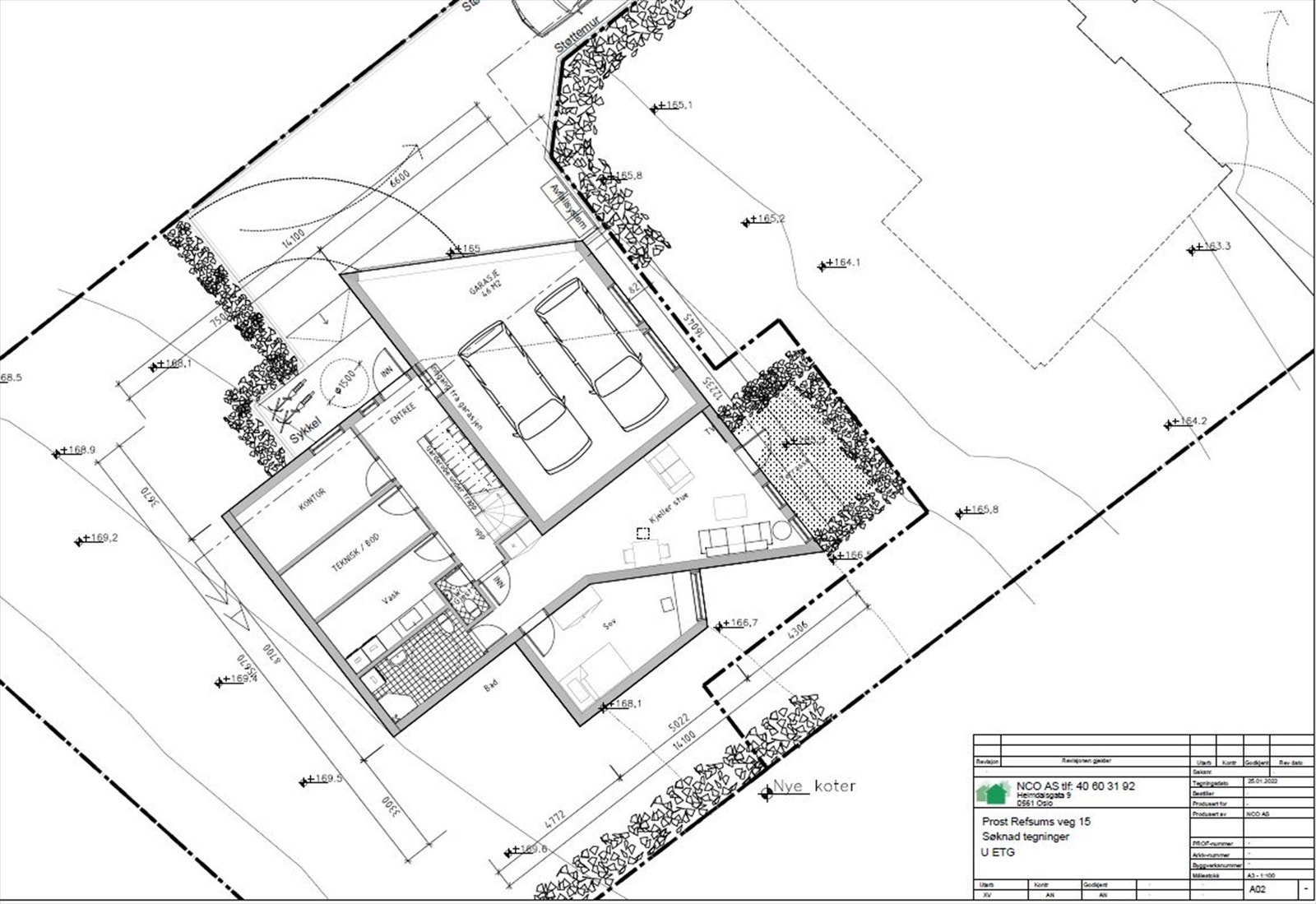 U.etg. planskisse Galleribilde