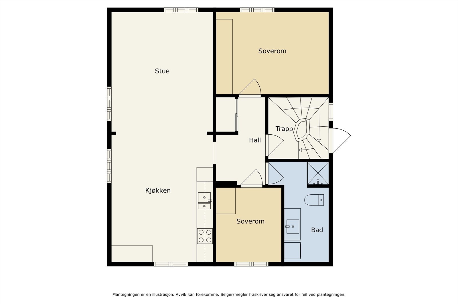 Planskisse 2. etasje Galleribilde