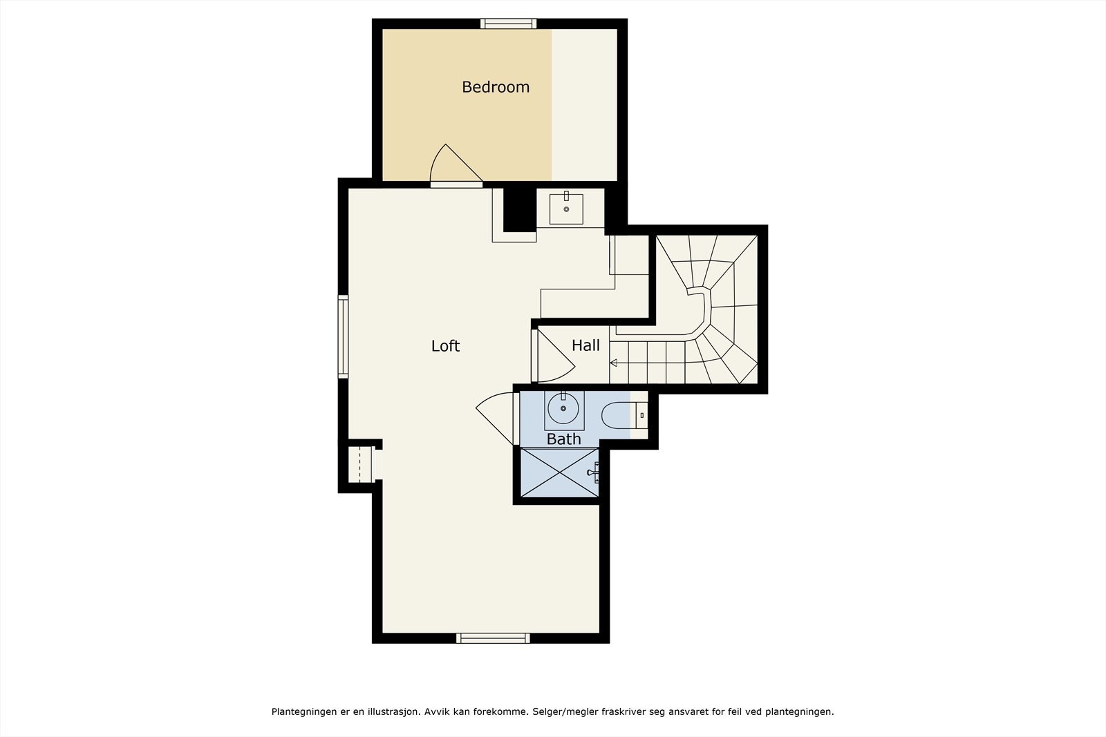 Planskisse 2. etasje Galleribilde