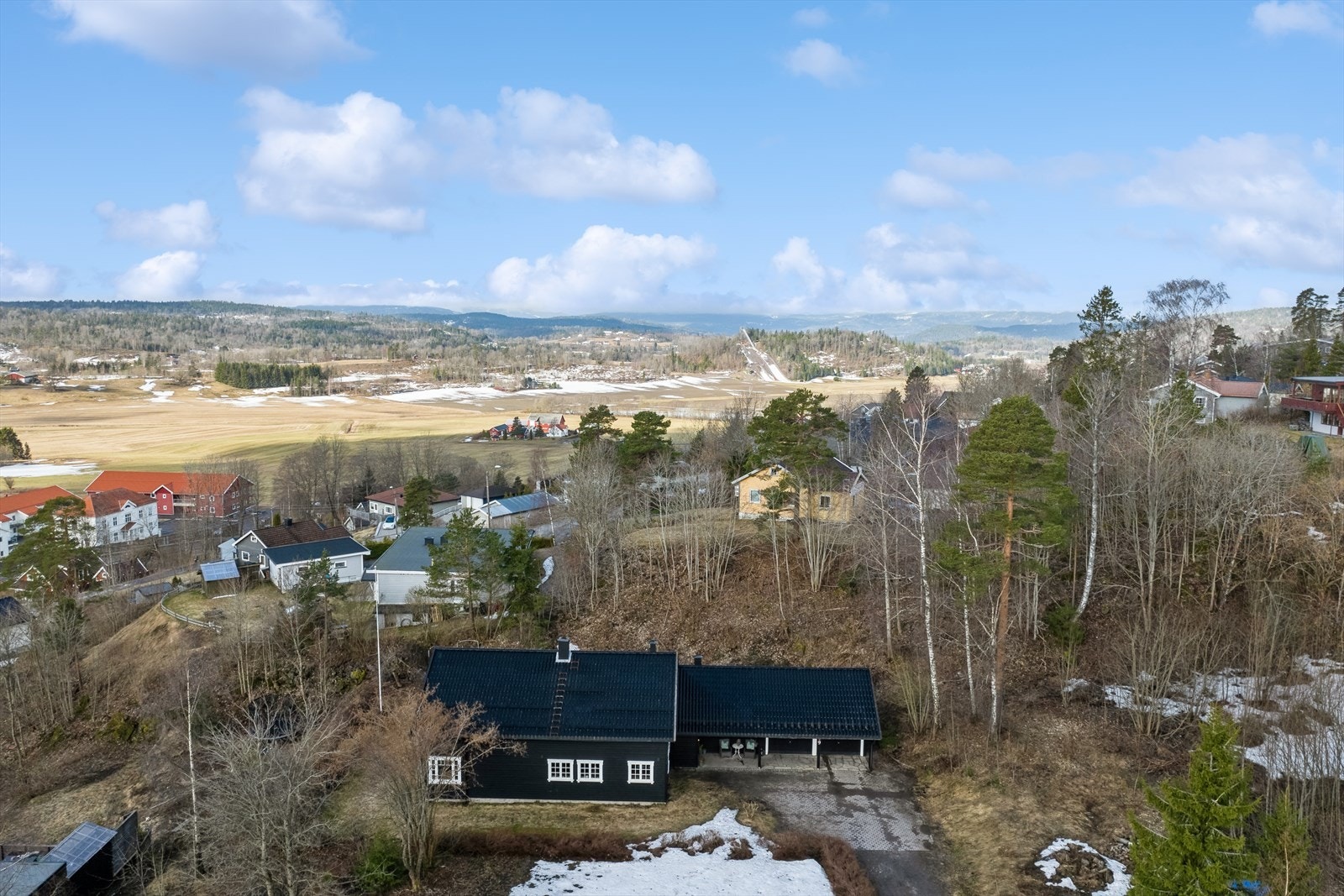 Dronefoto med flott utsikt Galleribilde